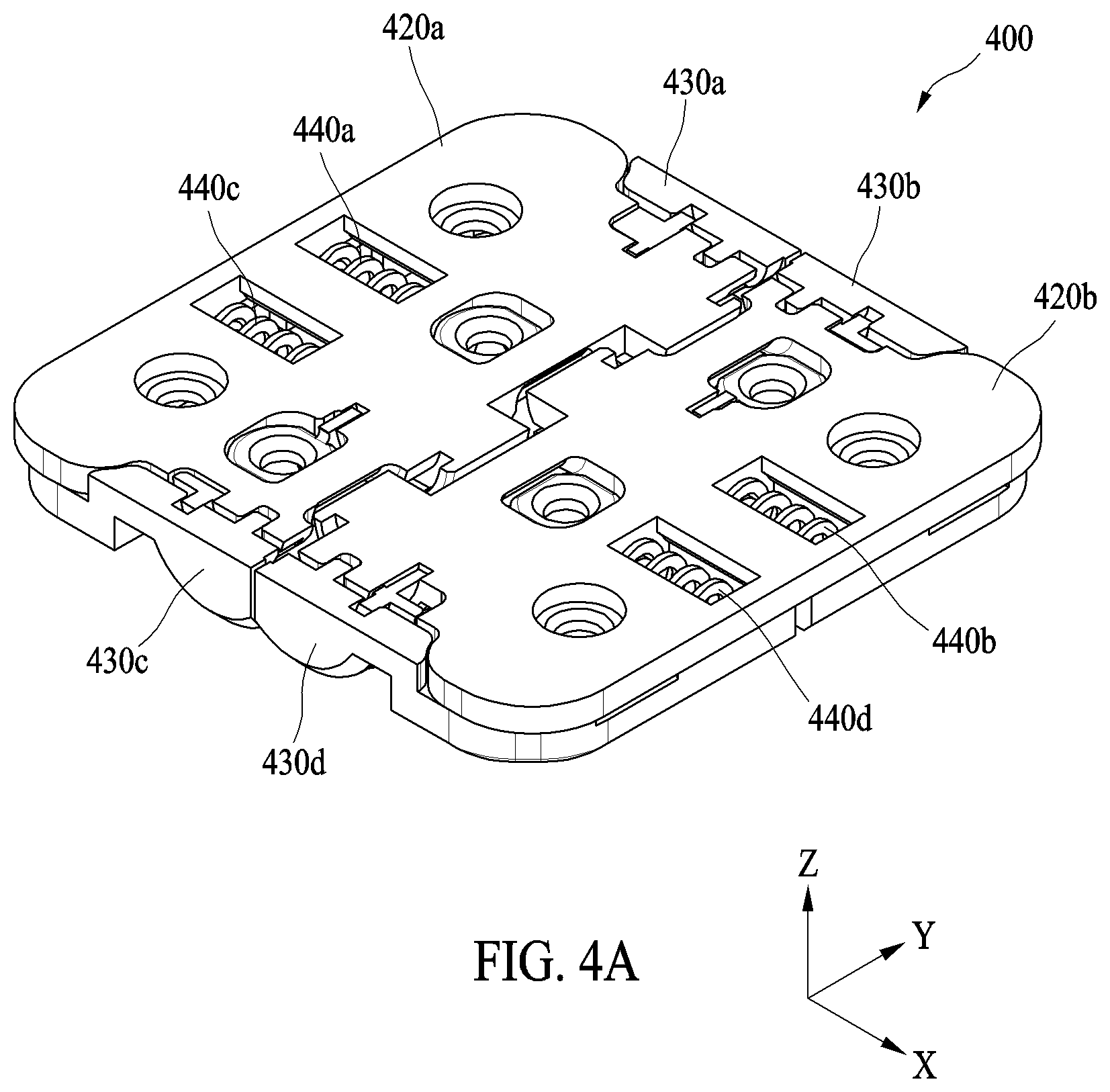 Patent US12366895 Figure 6 – Hinge assembly and electronic device including the same