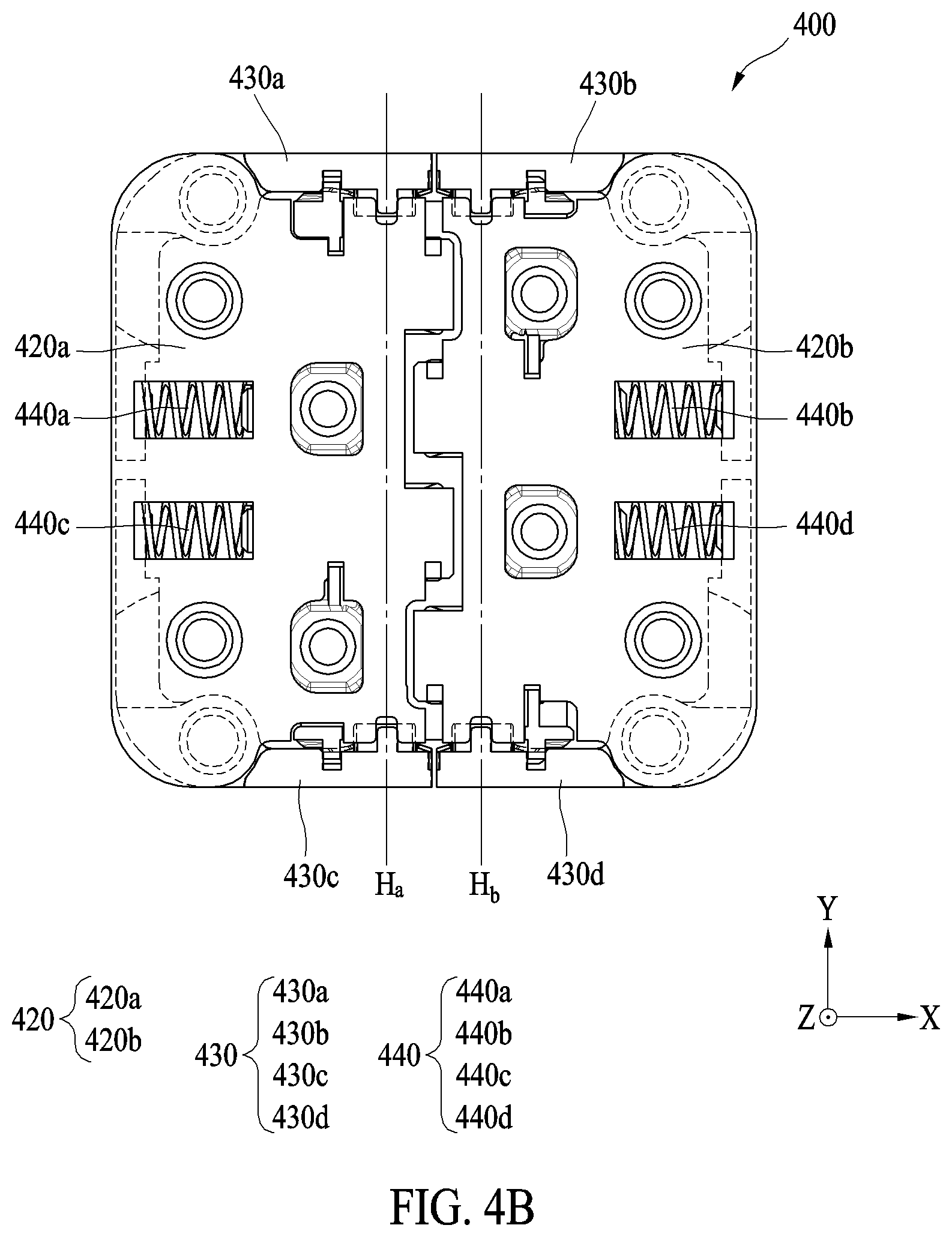 Patent US12366895 Figure 7 – Hinge assembly and electronic device including the same