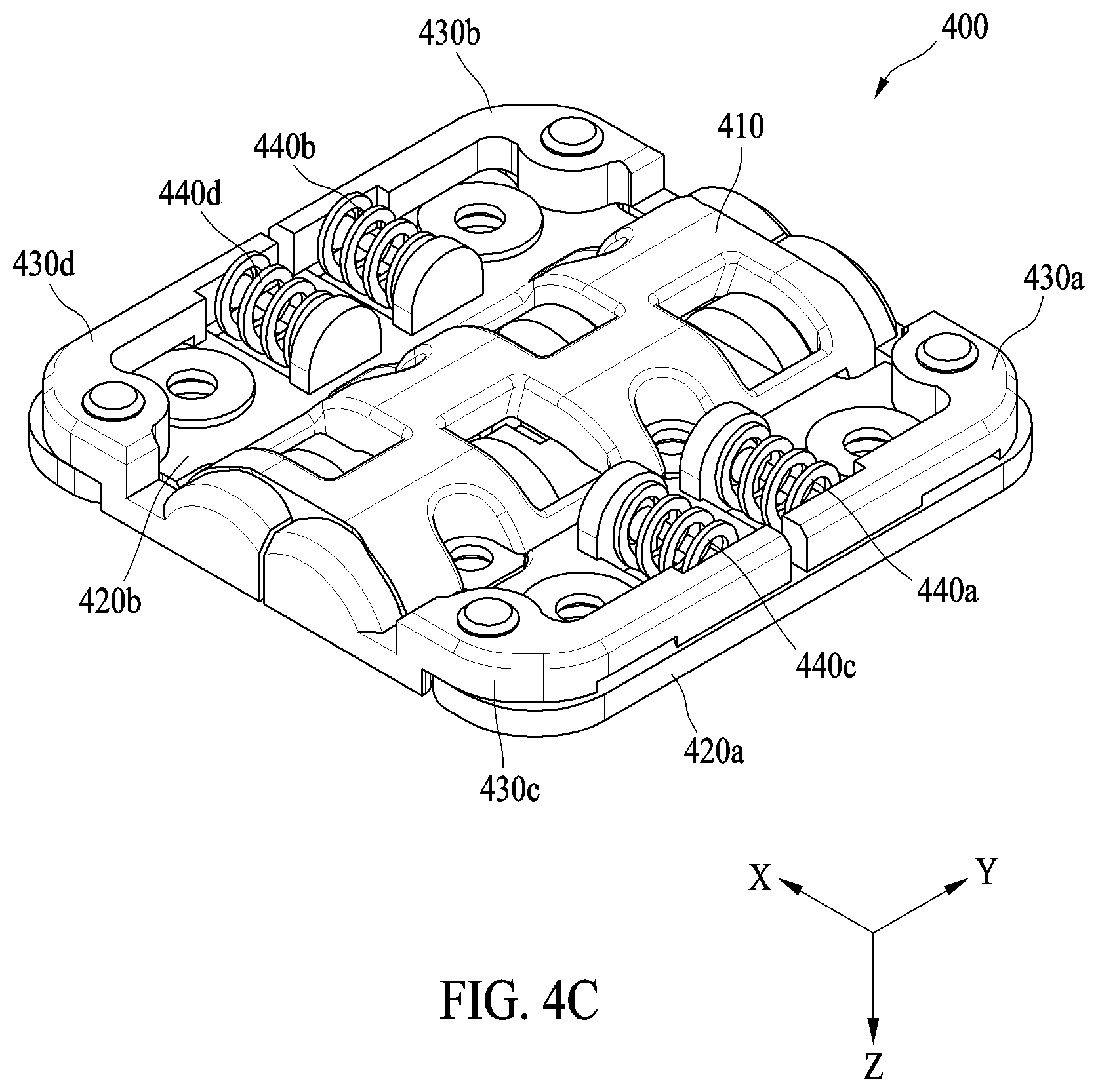 Patent US12366895 Figure 8 – Hinge assembly and electronic device including the same