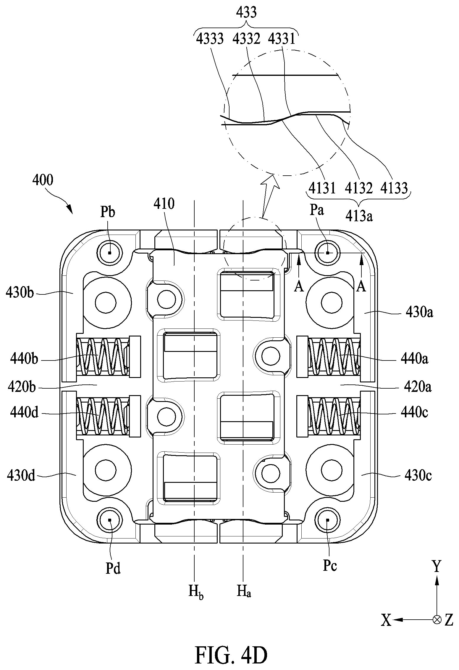 Patent US12366895 Figure 9 – Hinge assembly and electronic device including the same