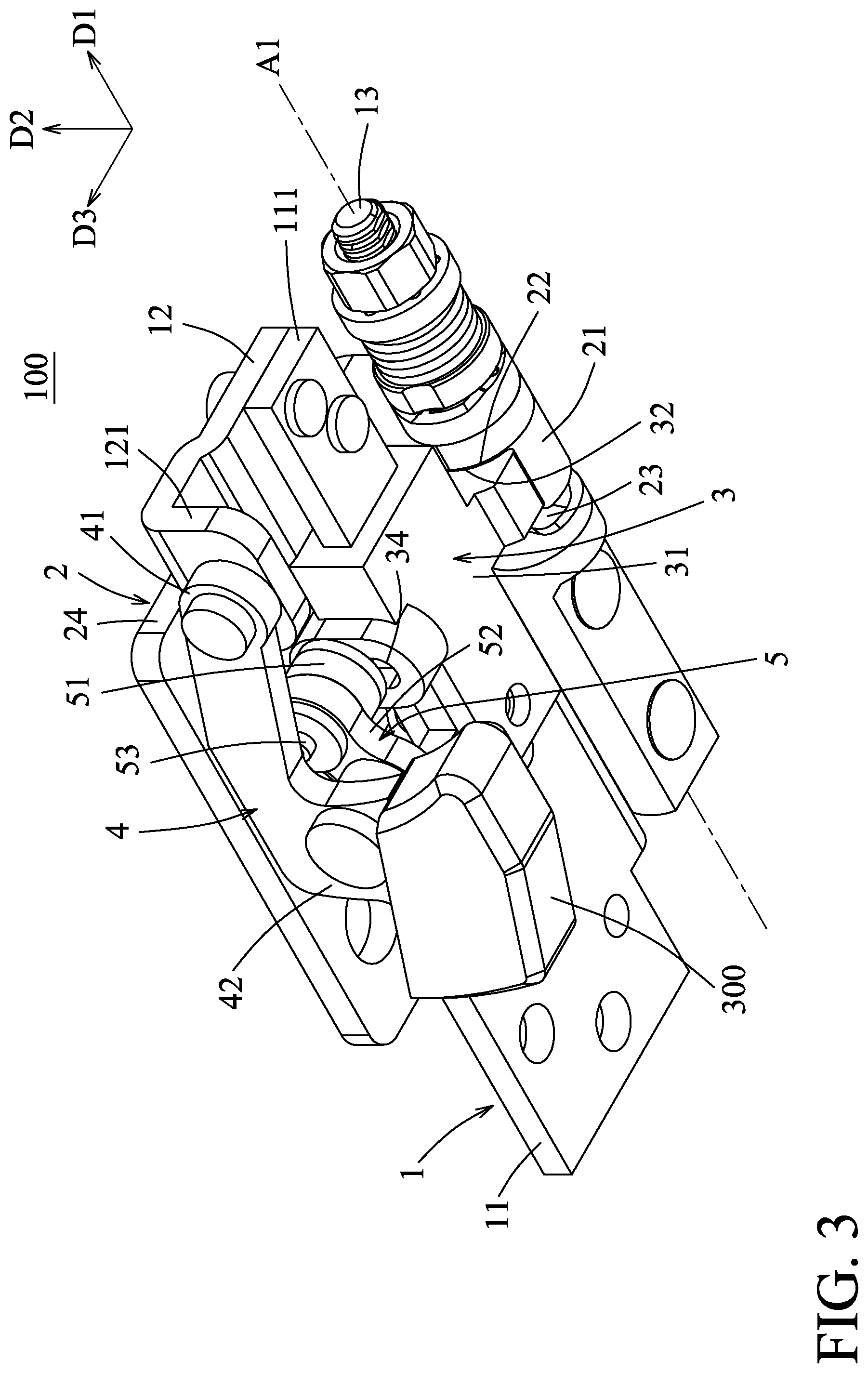 Patent US12366898 Figure 3 – Rotating shaft device