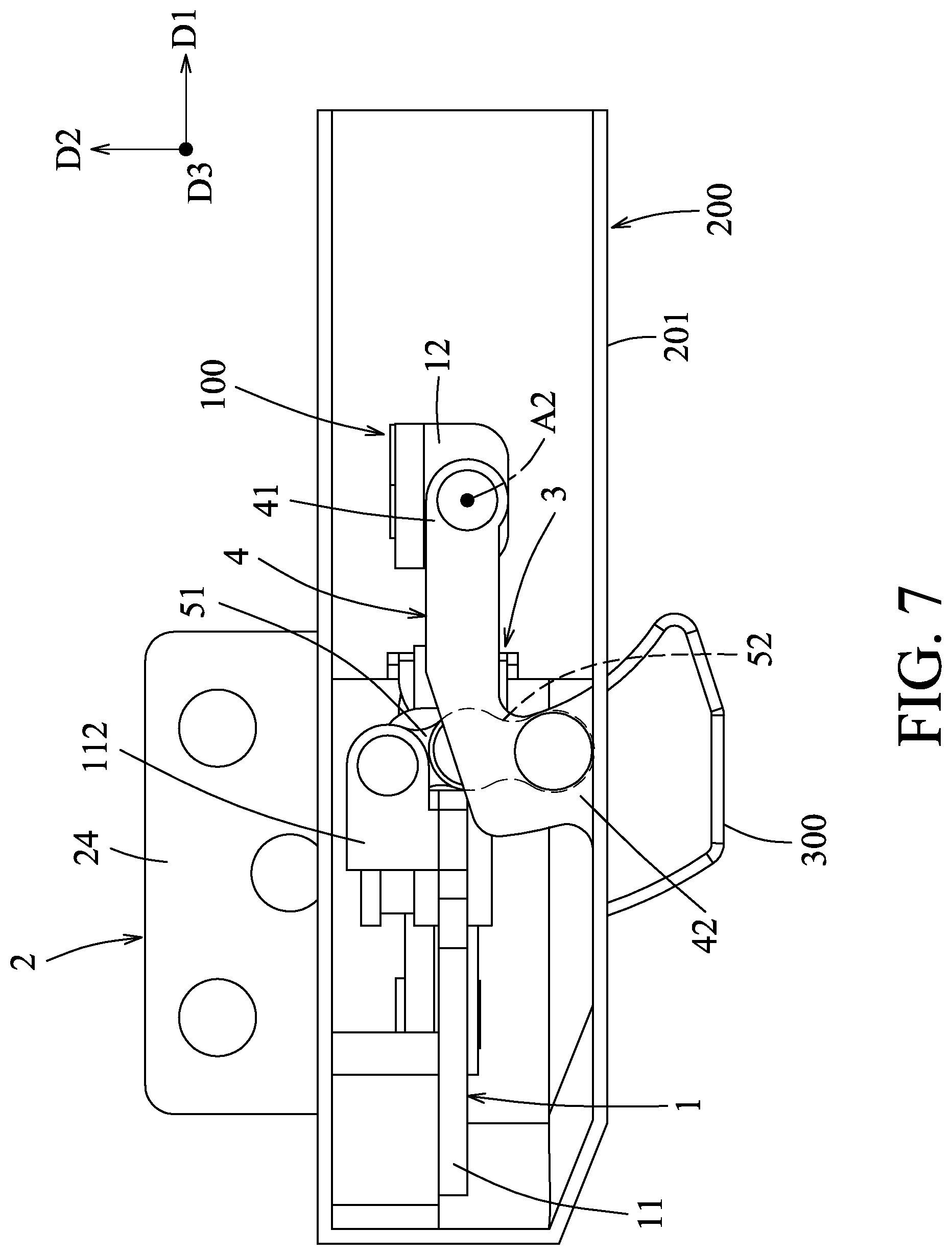 Patent US12366898 Figure 7 – Rotating shaft device