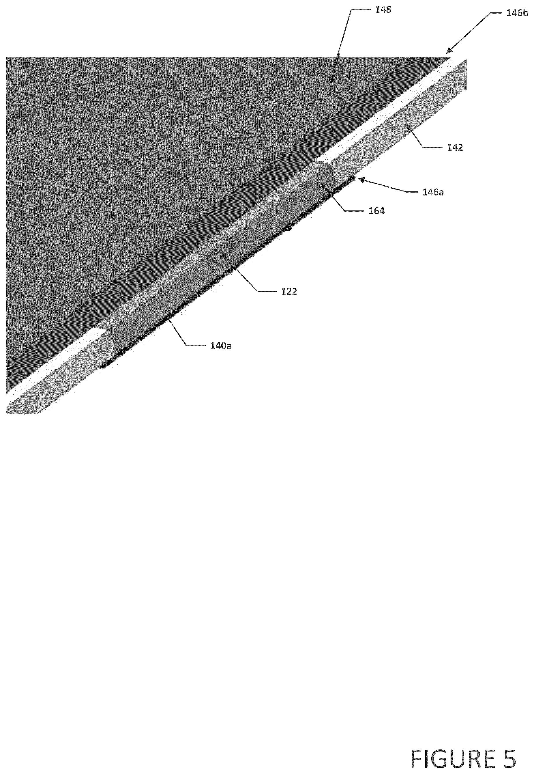 Patent US12366899 Figure 4 – Transmission line embedded in a portion of a chassis of an electronic device