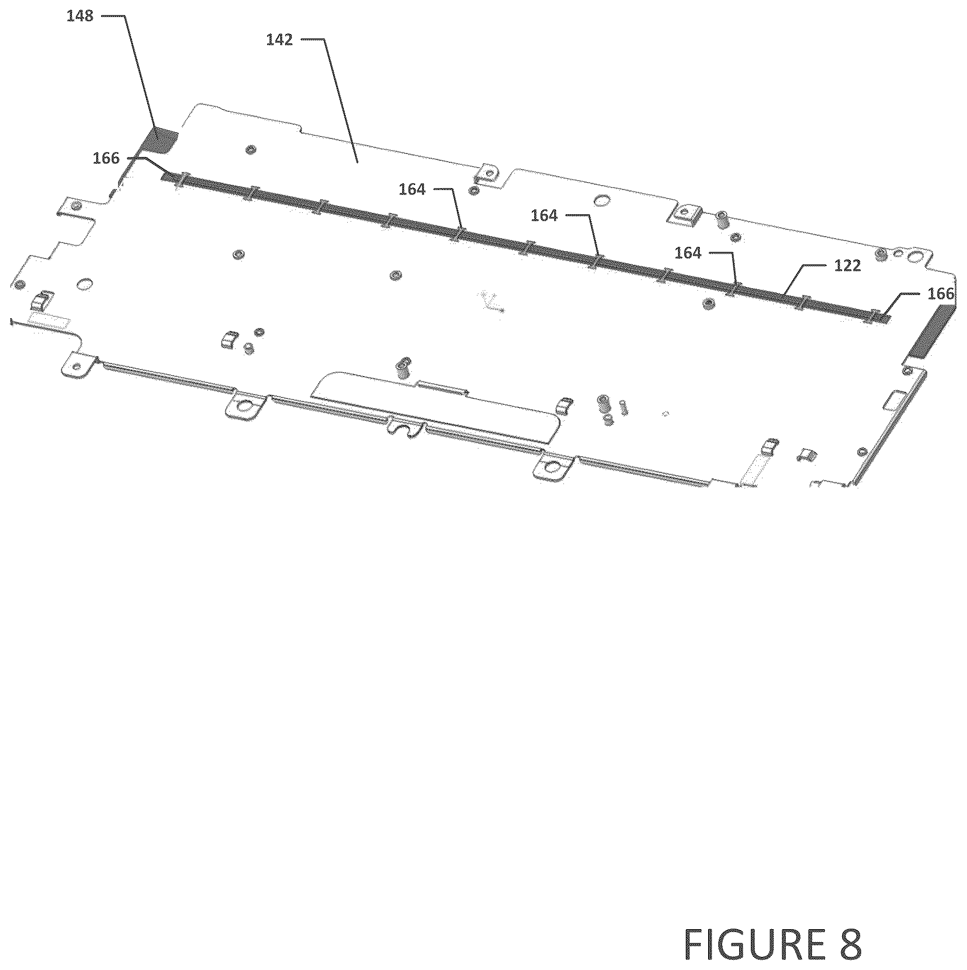 Patent US12366899 Figure 7 – Transmission line embedded in a portion of a chassis of an electronic device