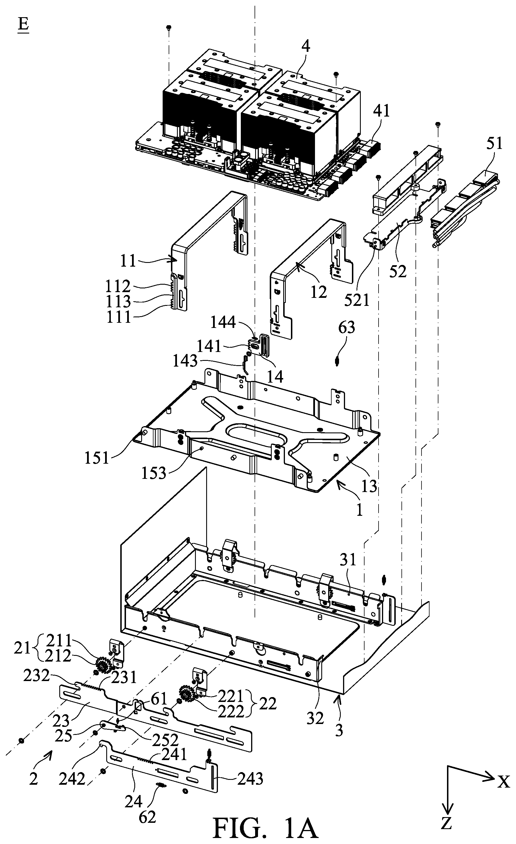 Patent US12366902 — Electronic device with plugging and unplugging function — Figure 1