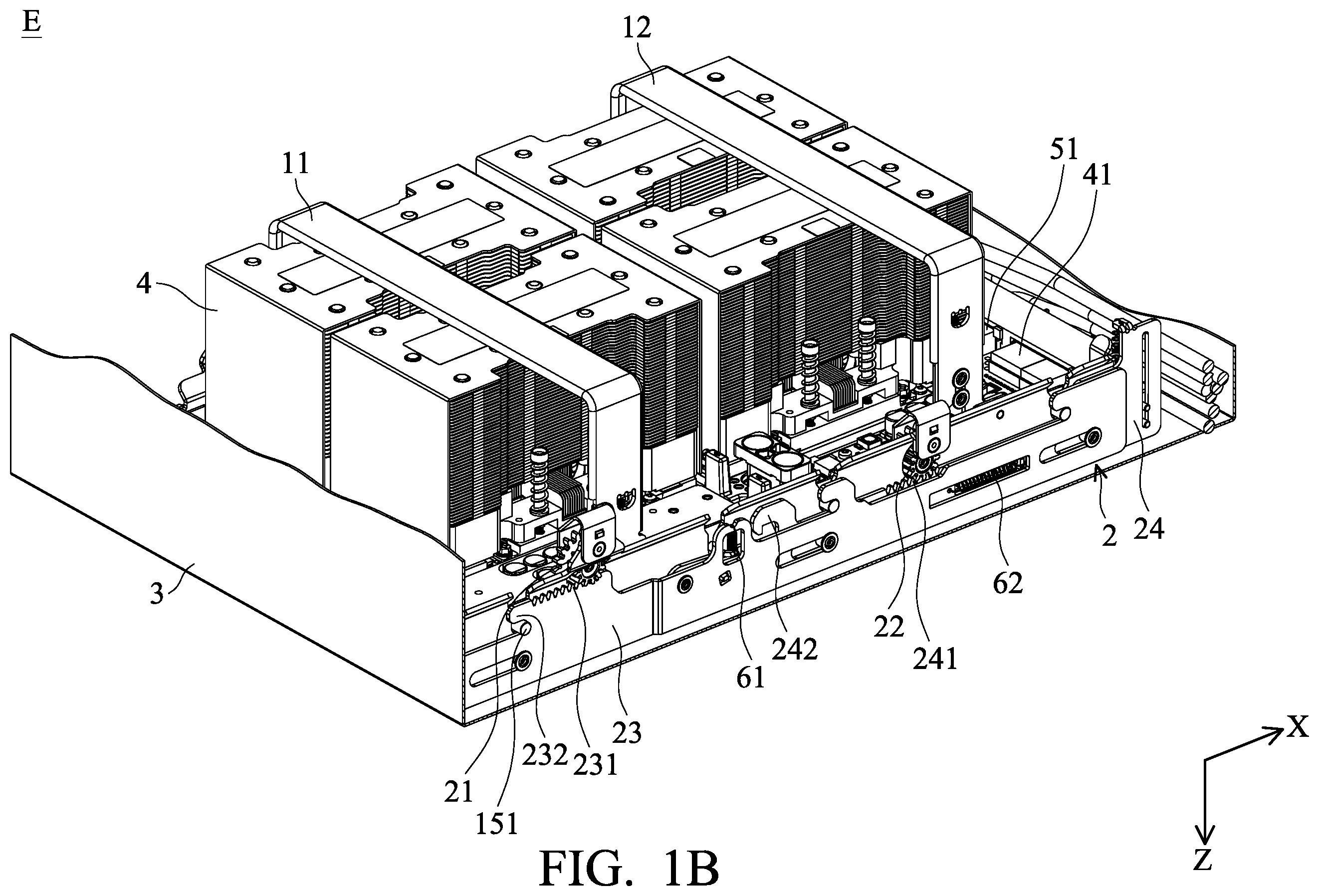 Patent US12366902 Figure 2 – Electronic device with plugging and unplugging function
