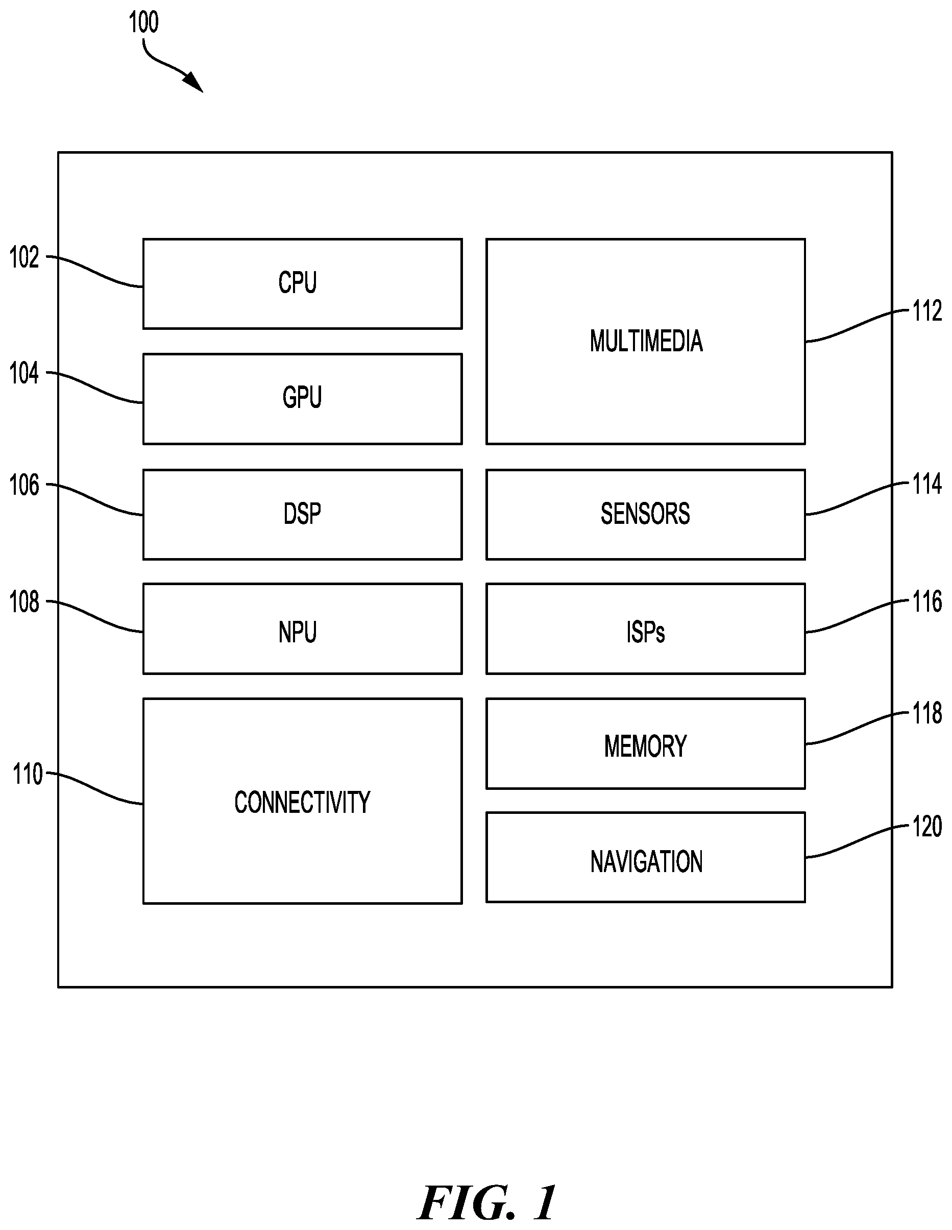 Patent US12366904 Figure 1 – Dynamic power grid for augmented reality (AR) glasses