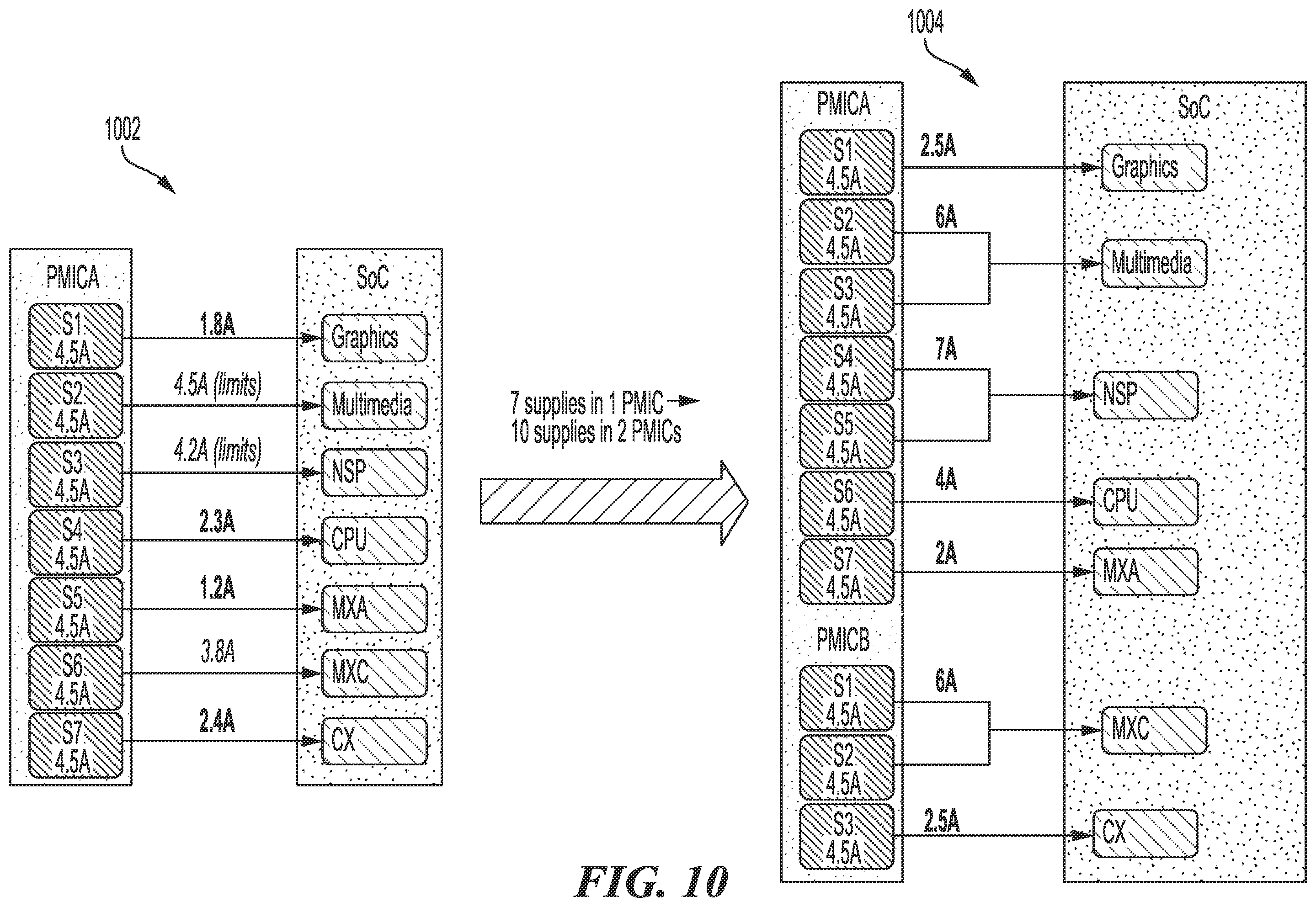 Patent US12366904 Figure 11 – Dynamic power grid for augmented reality (AR) glasses