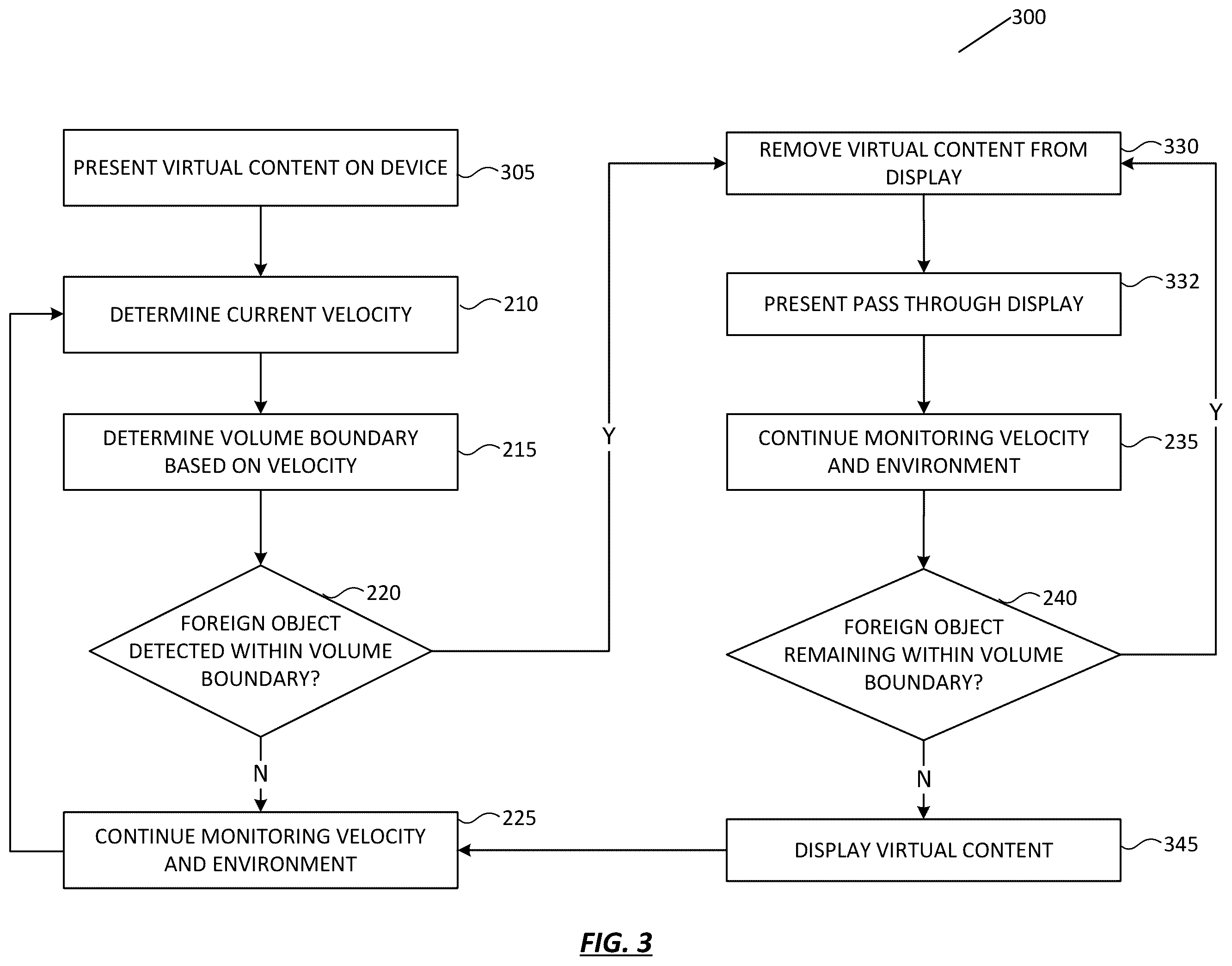 Patent US12366914 Figure 3 – Dynamic proximity boundary for detecting proximate objects