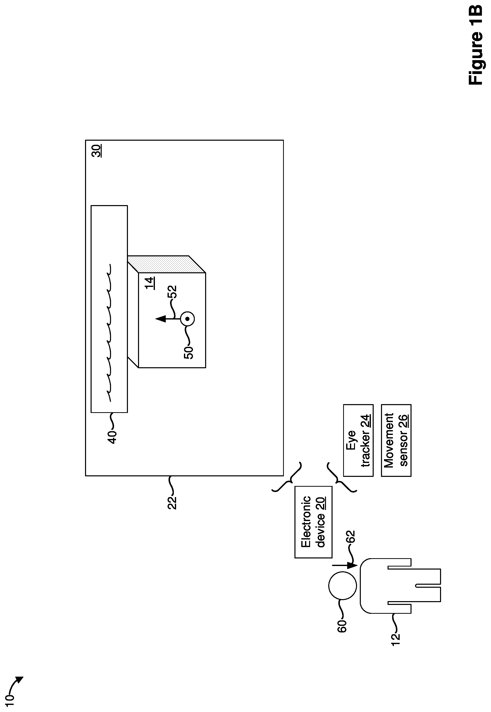 Patent US12366917 Figure 2 – Modifying display of content based on gaze and head movement