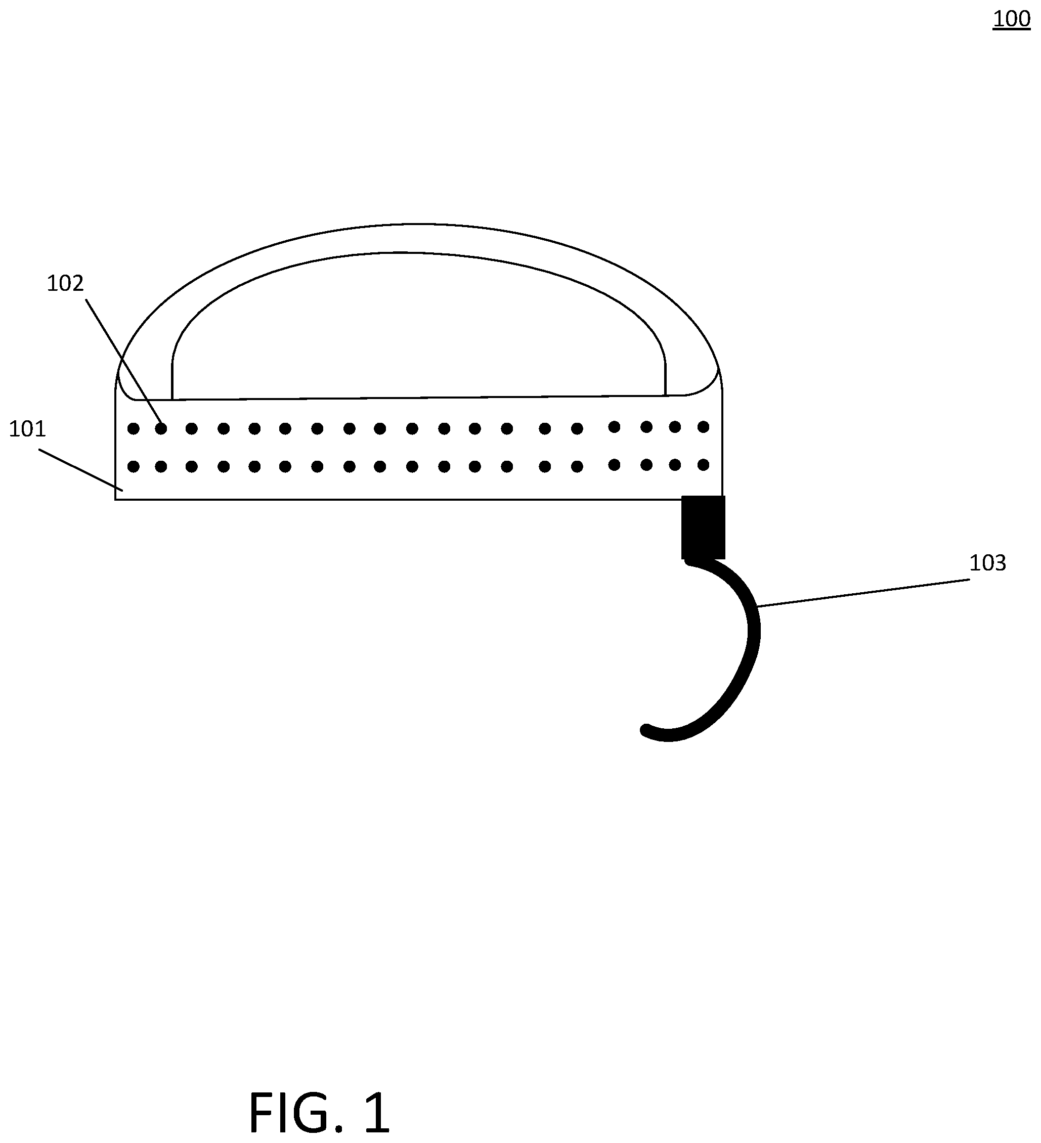Patent US12366919 Figure 1 – Method and apparatus for thought password brain computer interface