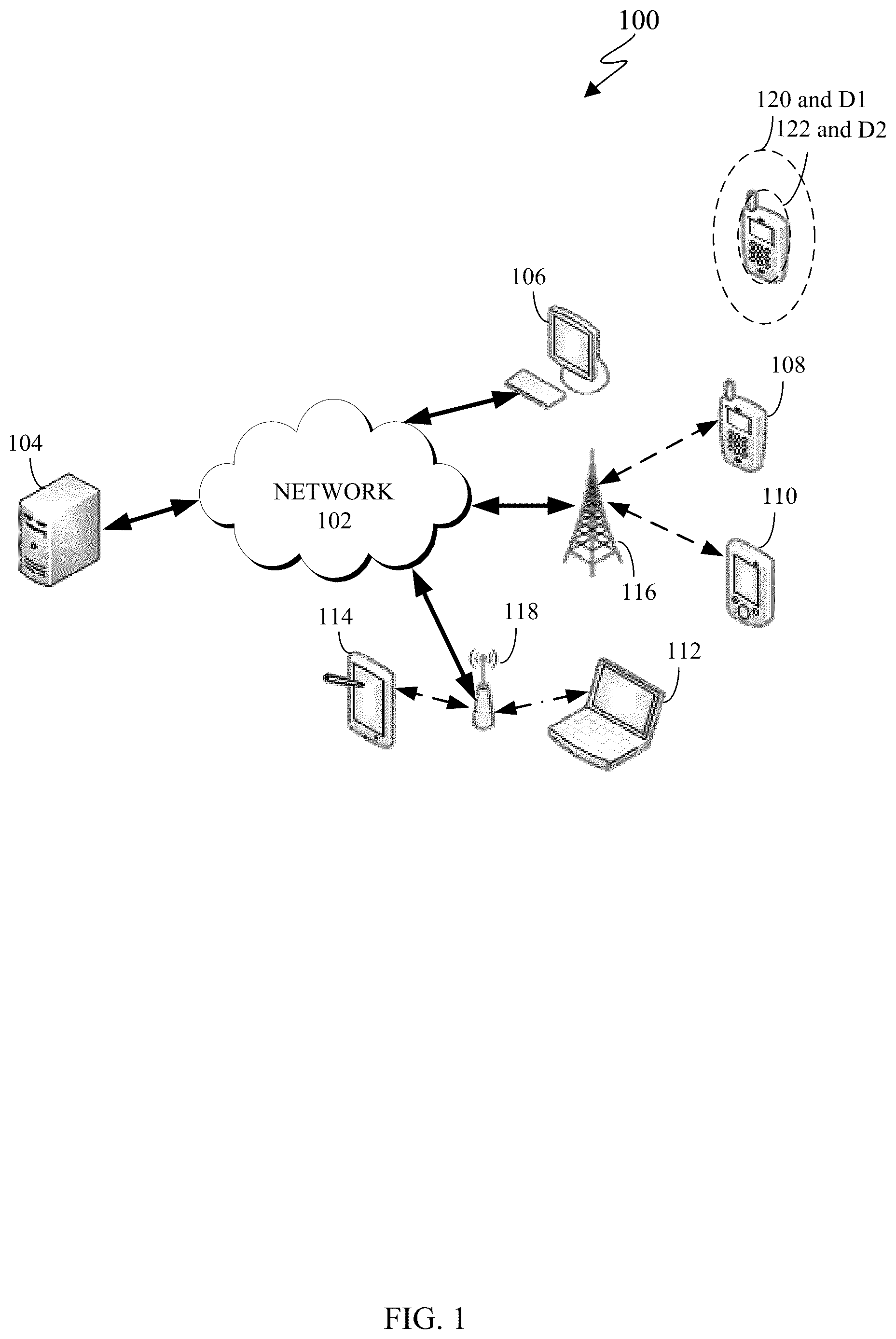 Patent US12366925 Figure 1 – Robustifying radar-based gesture recognition solution using contextual information