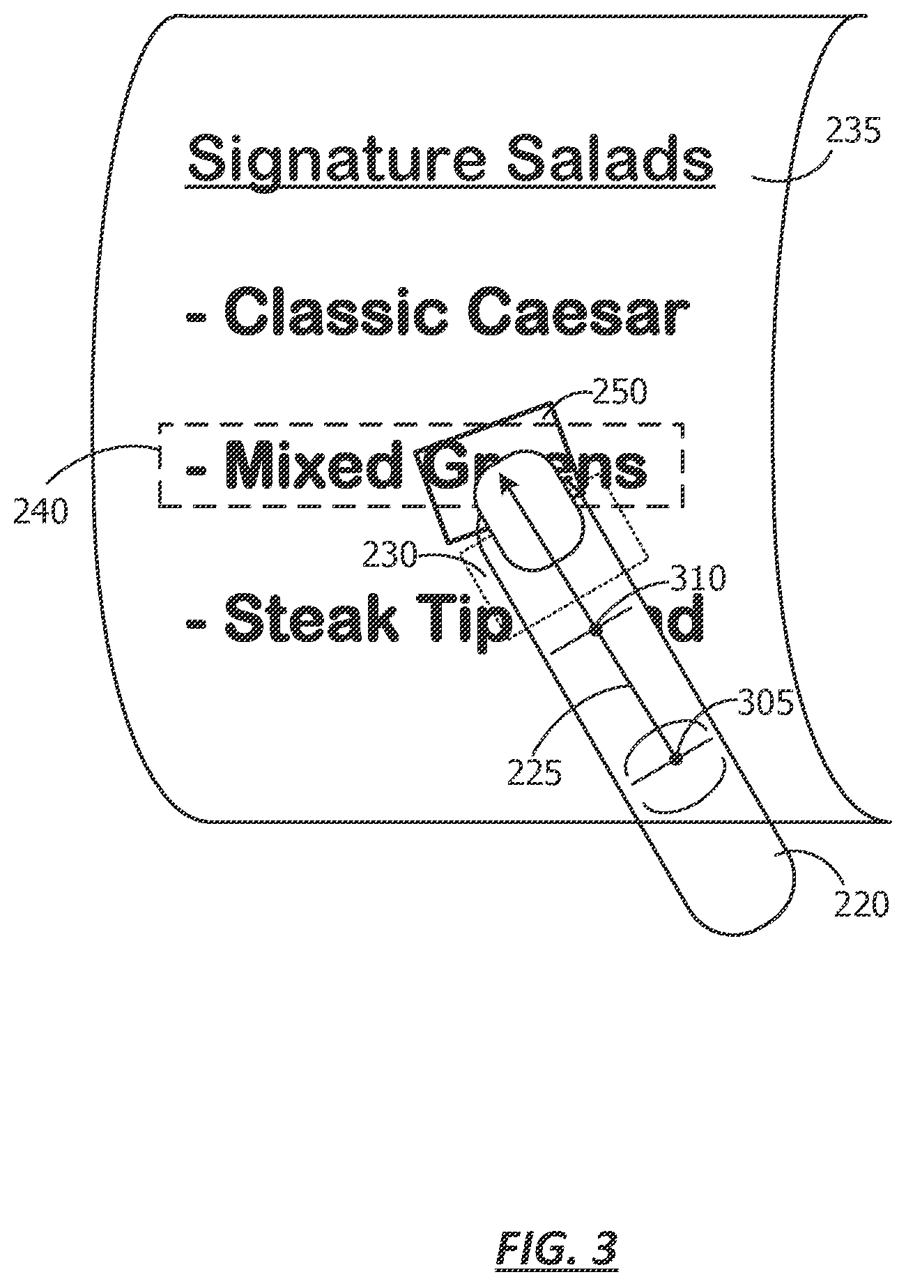 Patent US12366926 Figure 3 – Finger orientation touch detection
