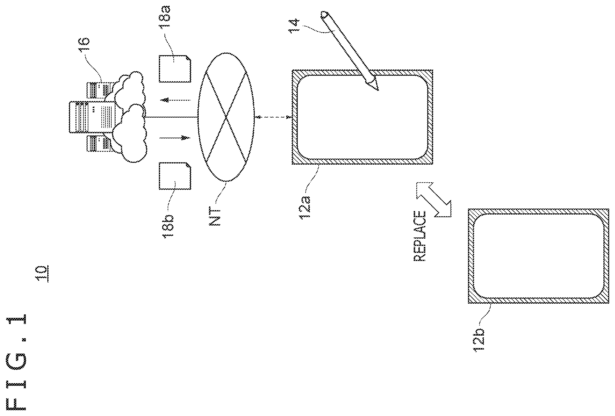 Patent US12366930 Figure 1 – Input support apparatus, method, computer-readable medium, and input system