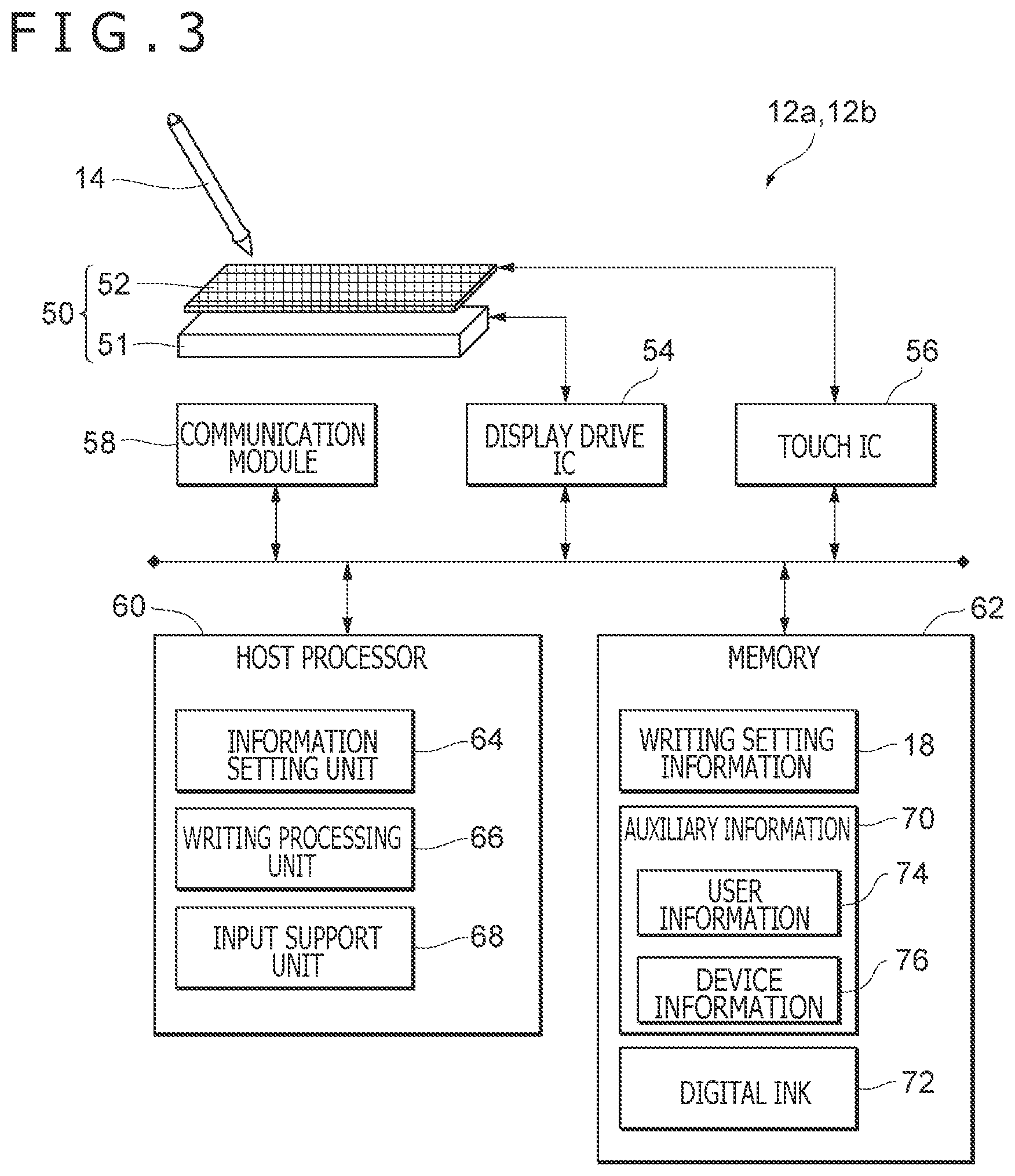 Patent US12366930 Figure 3 – Input support apparatus, method, computer-readable medium, and input system