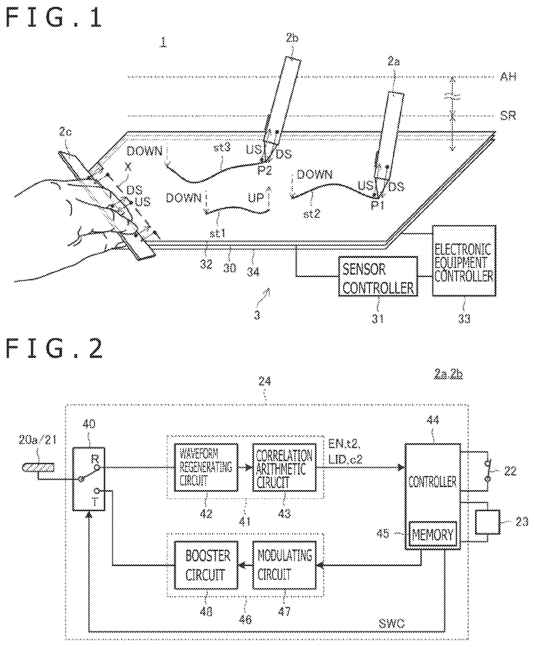 Patent US12366931 Figure 1 – Sensor controller