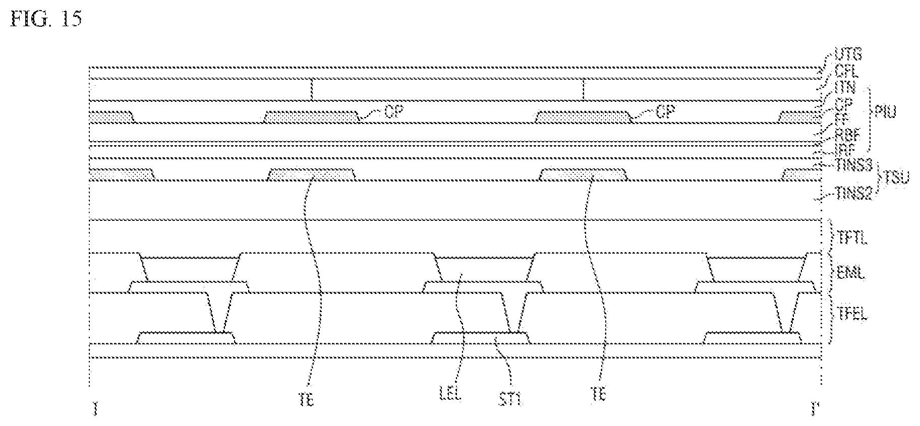 Patent US12366933 Figure 13 – Display device, electronic device and a position input system with touch sensing unit, code patterns and reflective surface