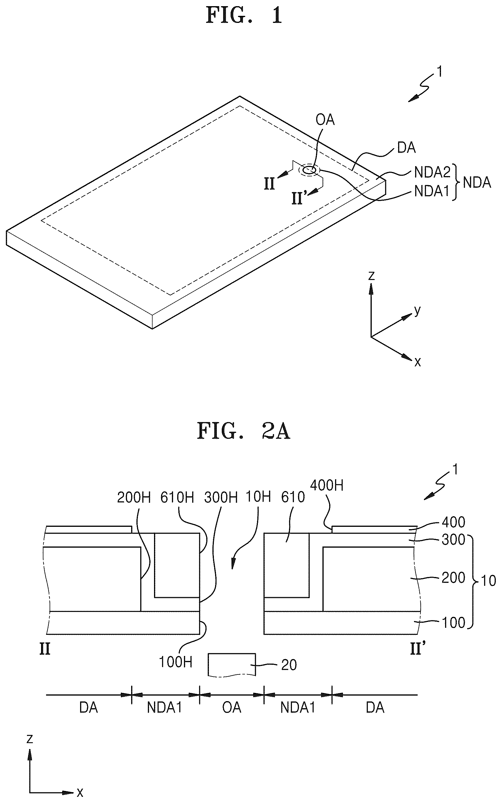 Patent US12366935 Figure 1 – Display device