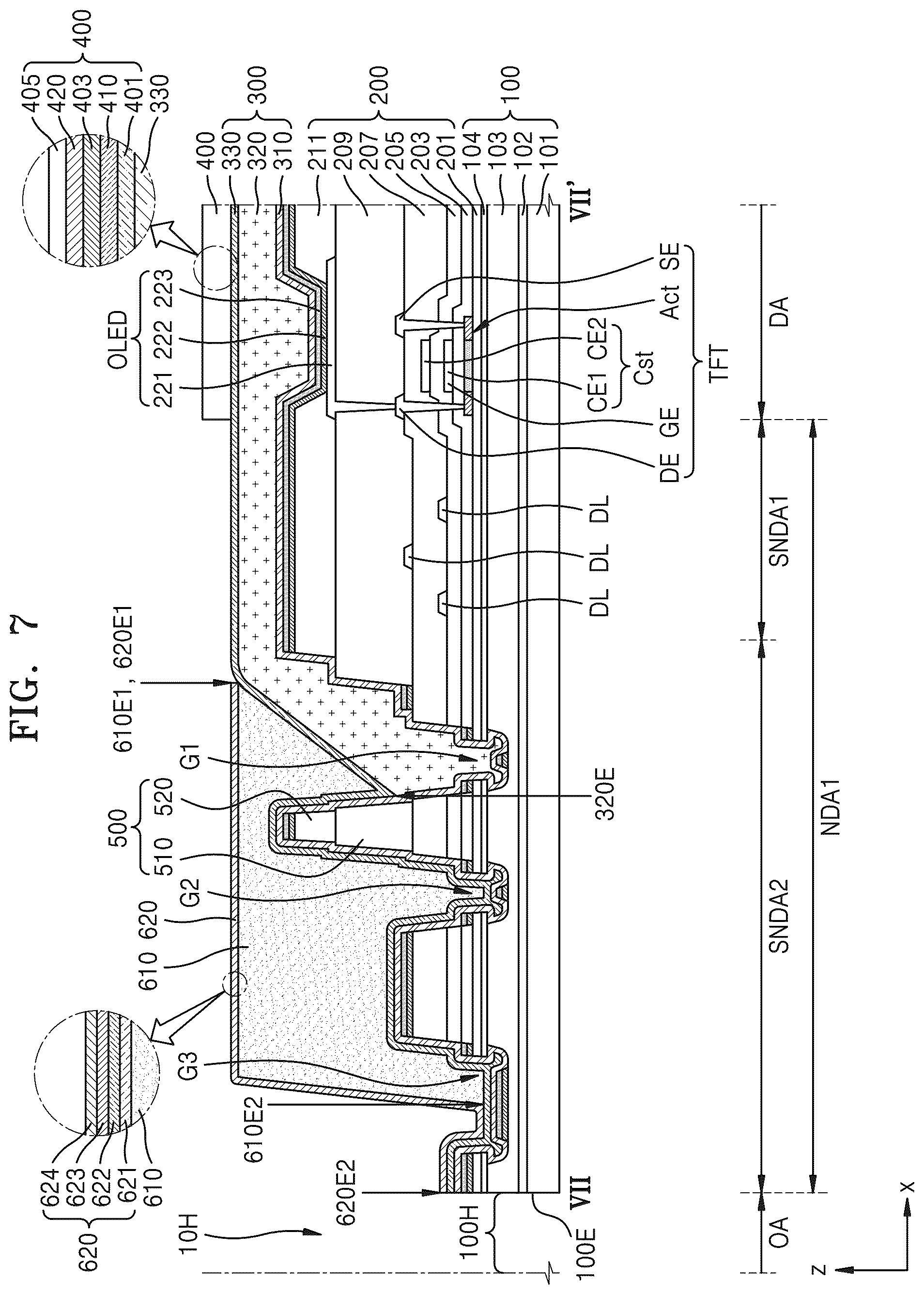 Patent US12366935 Figure 6 – Display device