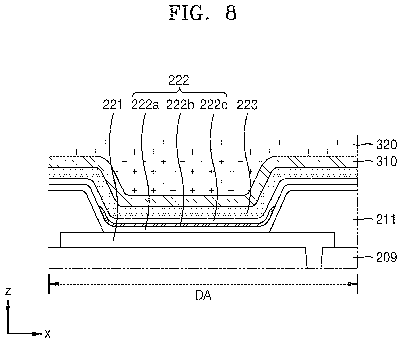 Patent US12366935 Figure 7 – Display device