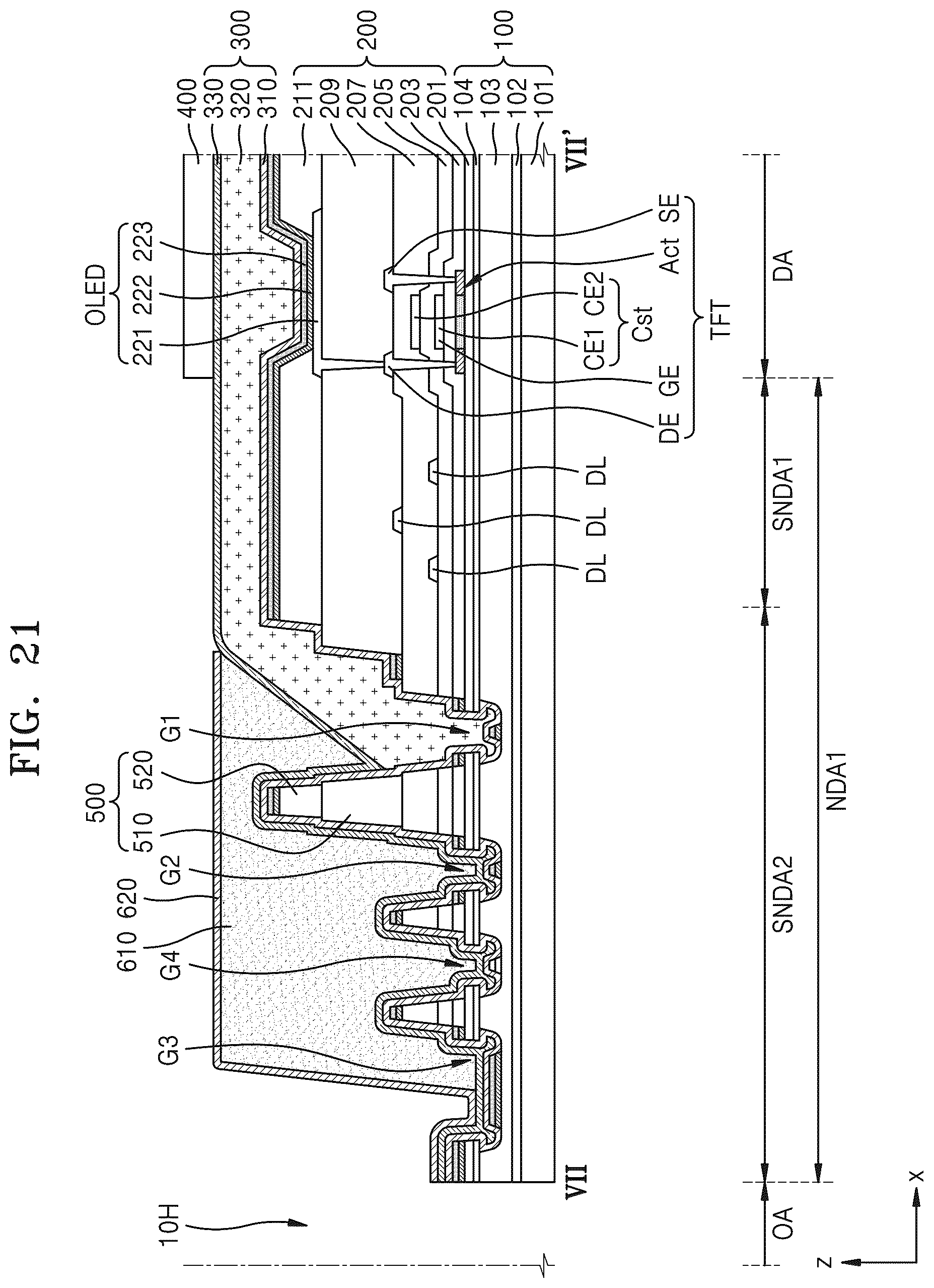 Patent US12366935 Figure 19 – Display device