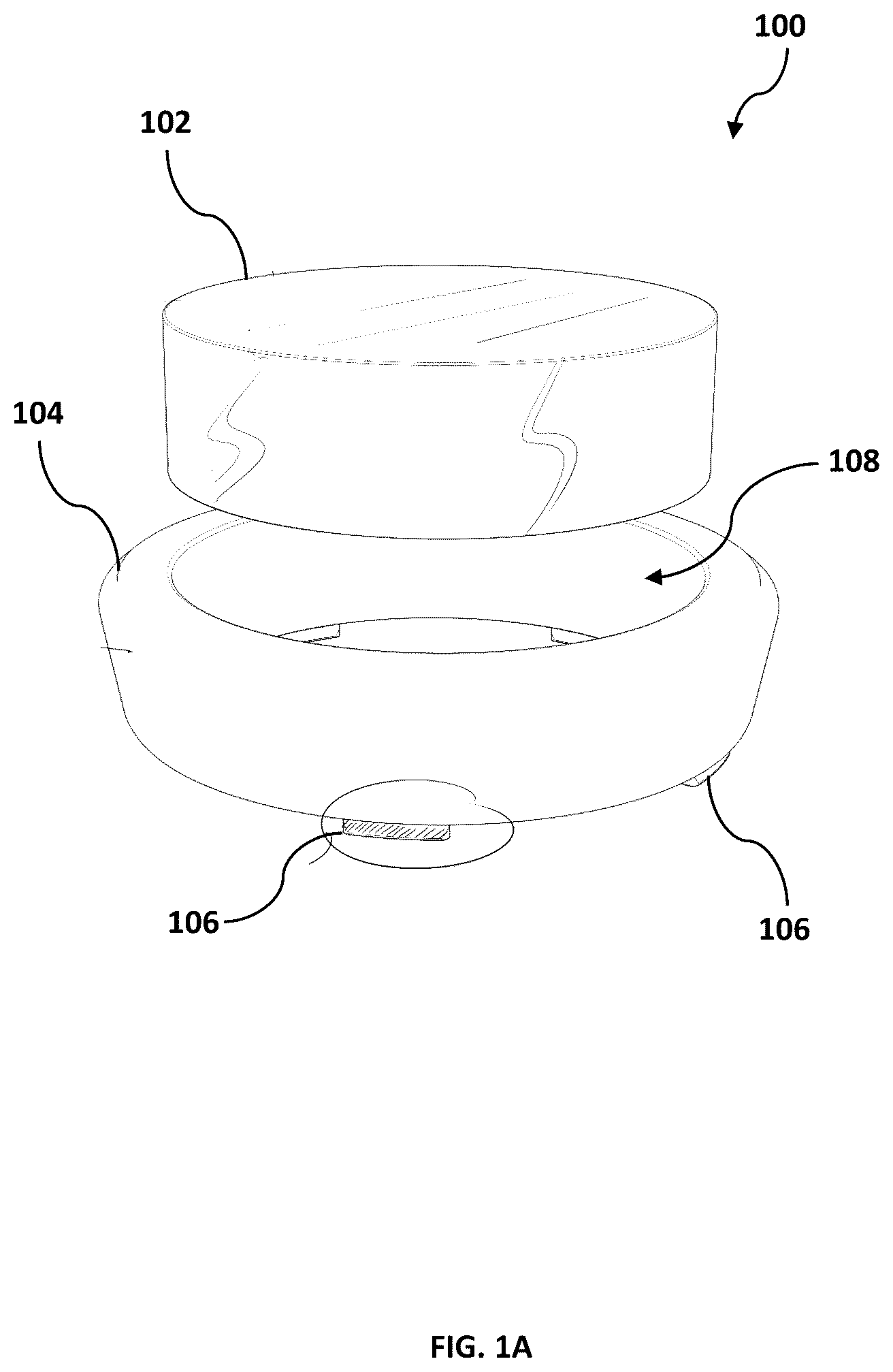 Patent US12366936 Figure 1 – Control mechanism for touchscreen interface