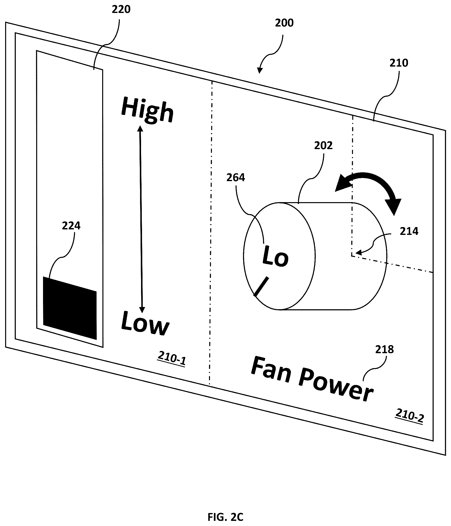 Patent US12366936 Figure 6 – Control mechanism for touchscreen interface