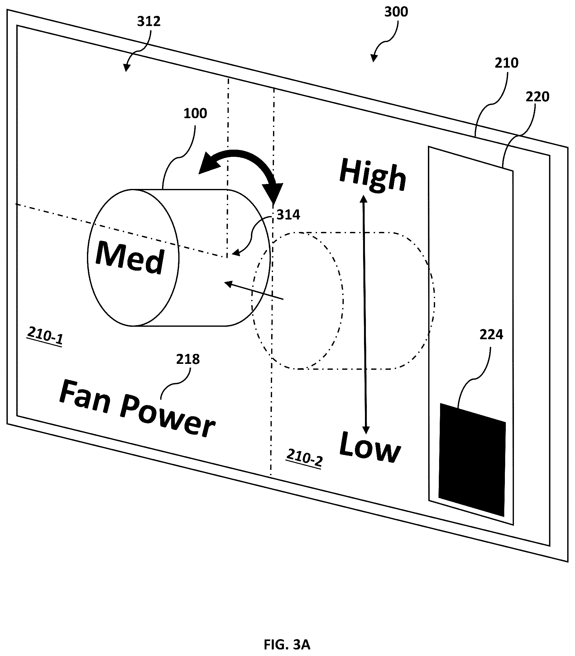 Patent US12366936 Figure 7 – Control mechanism for touchscreen interface
