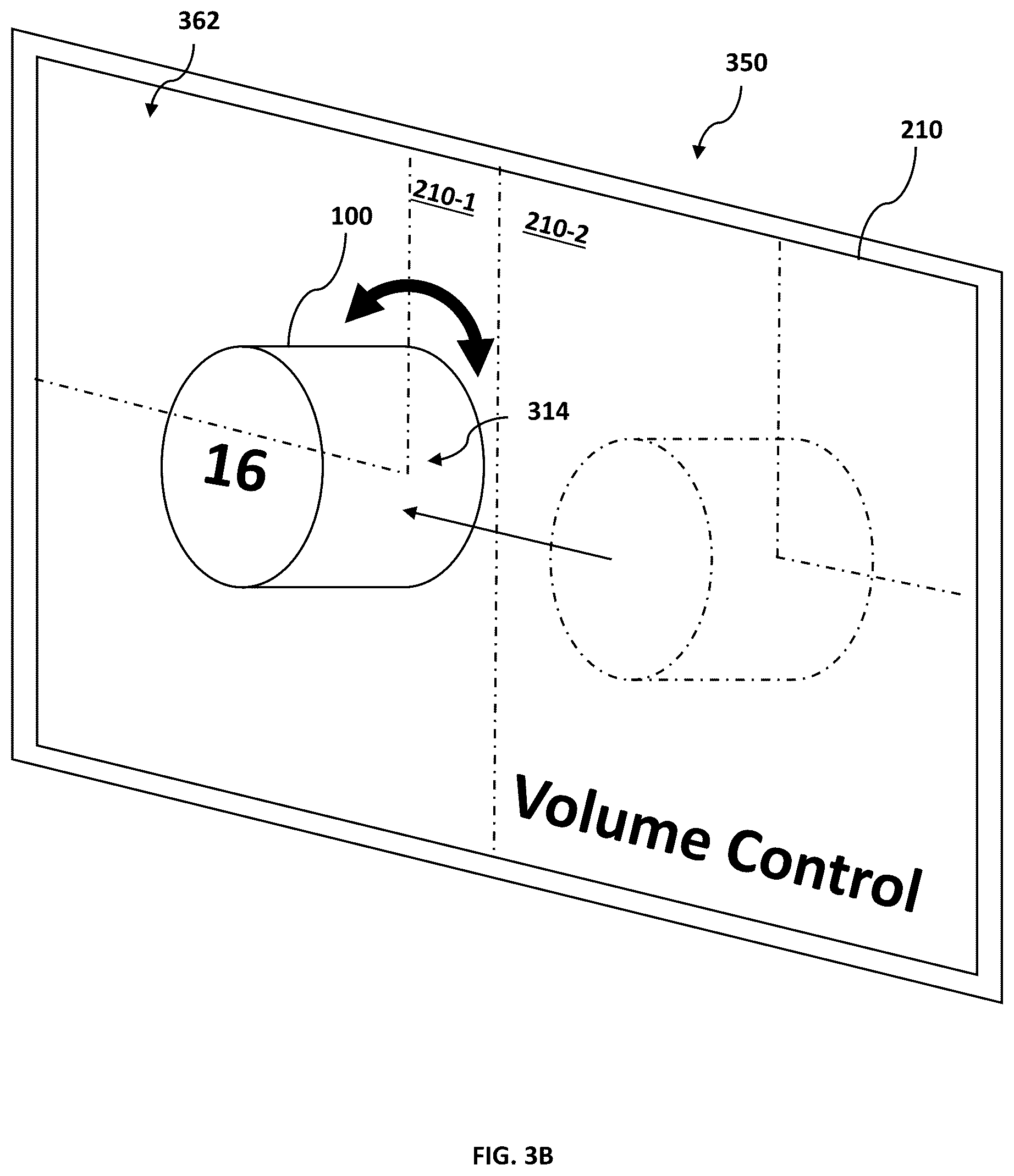 Patent US12366936 Figure 8 – Control mechanism for touchscreen interface