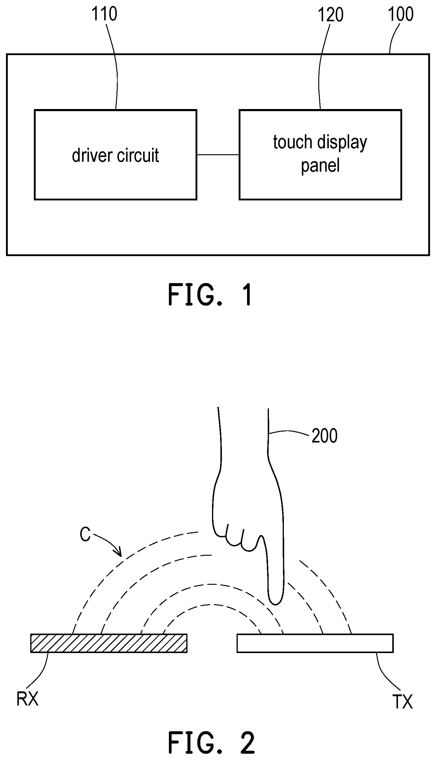 Patent US12366938 Figure 1 – Touch display panel, electronic apparatus, and driver circuit