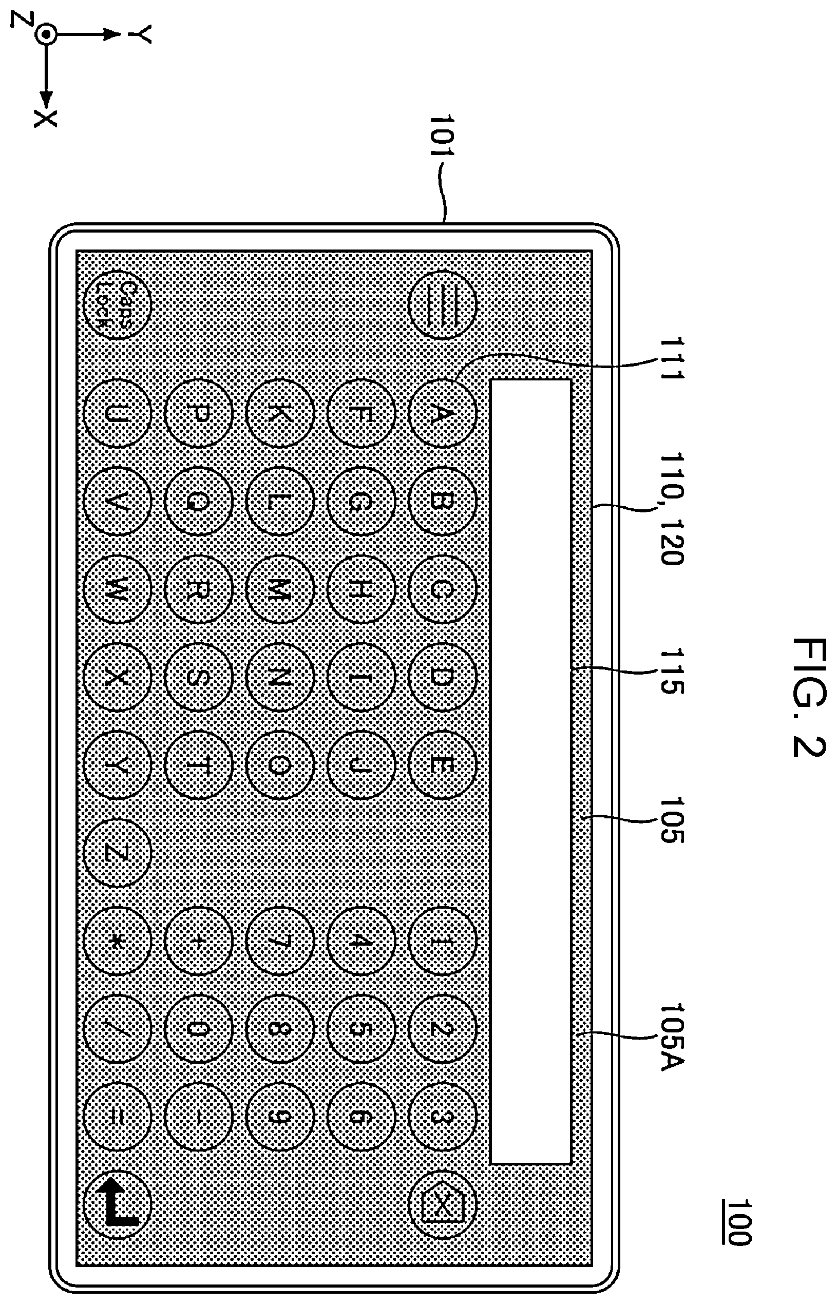 Patent US12366939 Figure 2 – Coordinate input apparatus