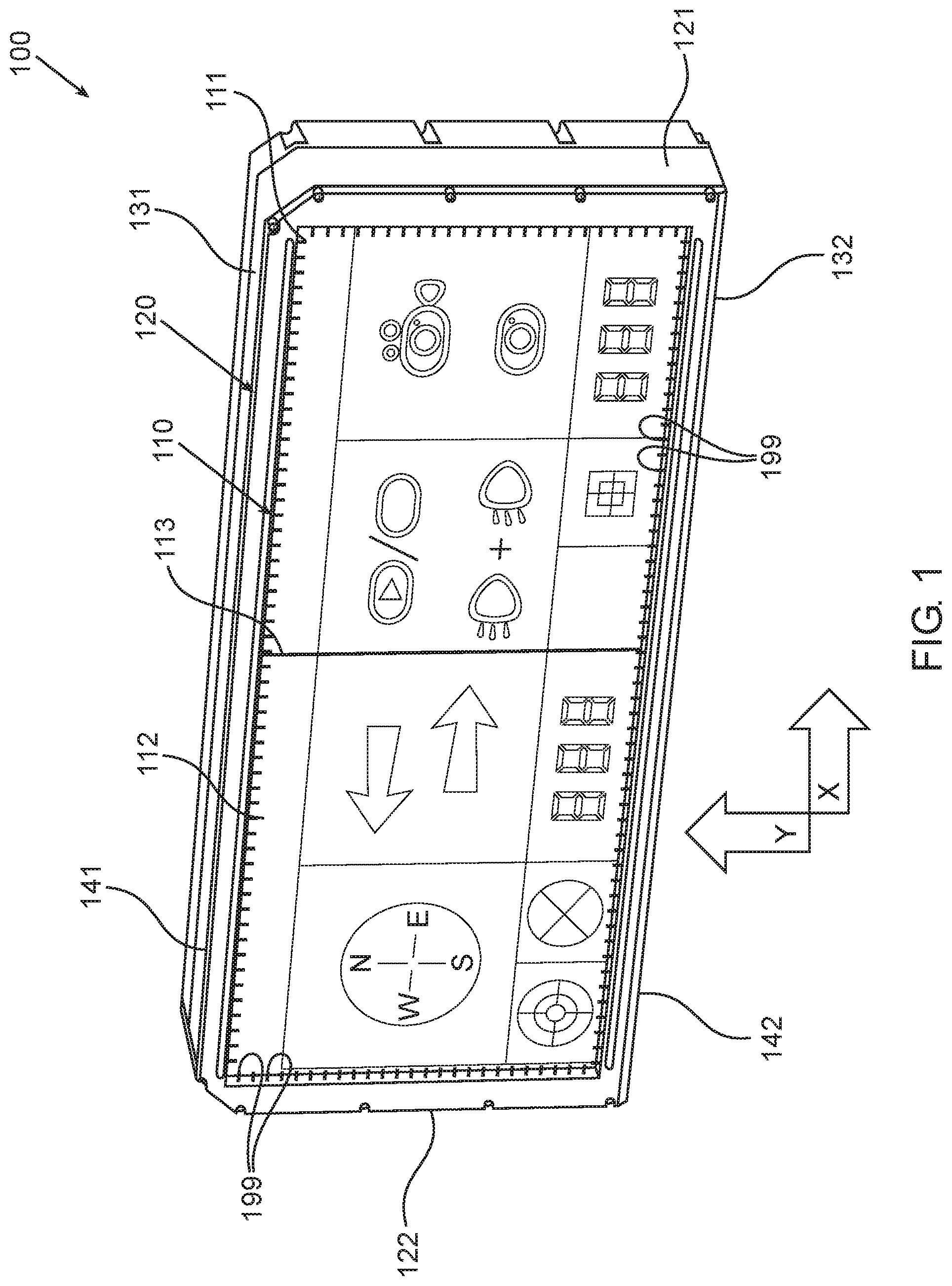 Patent US12366940 Figure 1 – Touchscreen