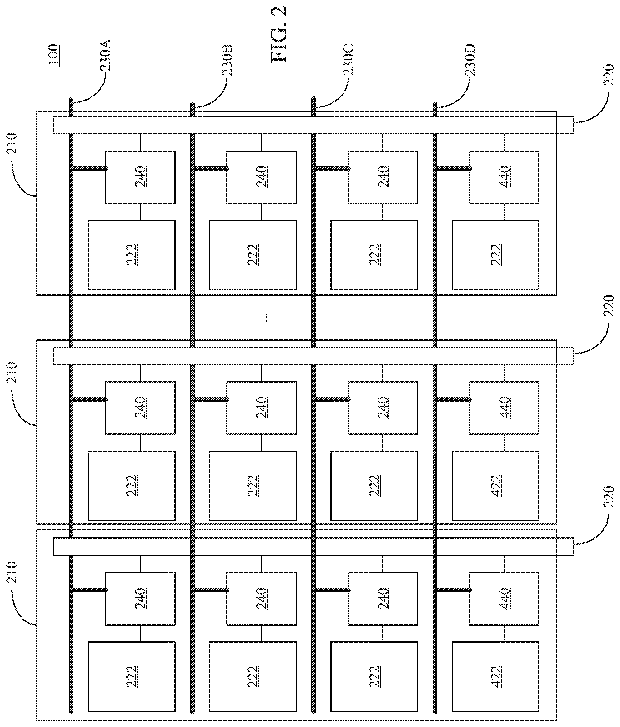 Patent US12366944 Figure 2 – Touch panel and applicable touch sensitive processing method and apparatus and touch system
