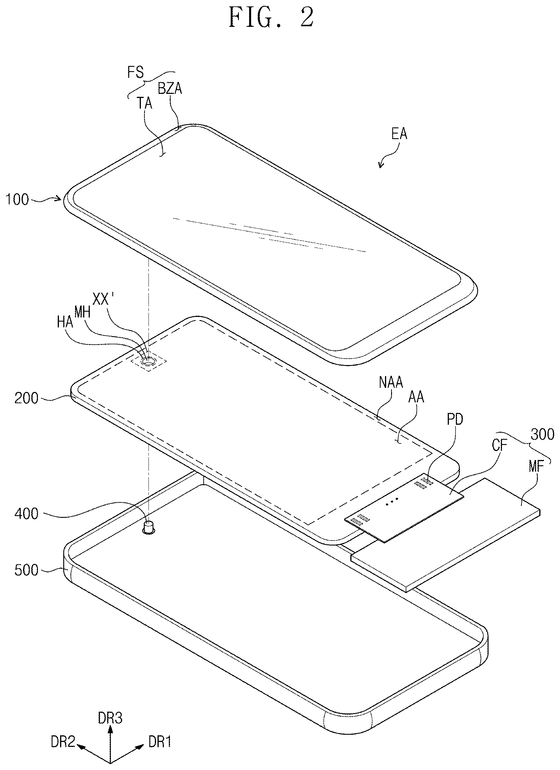 Patent US12366946 Figure 2 – Electronic device