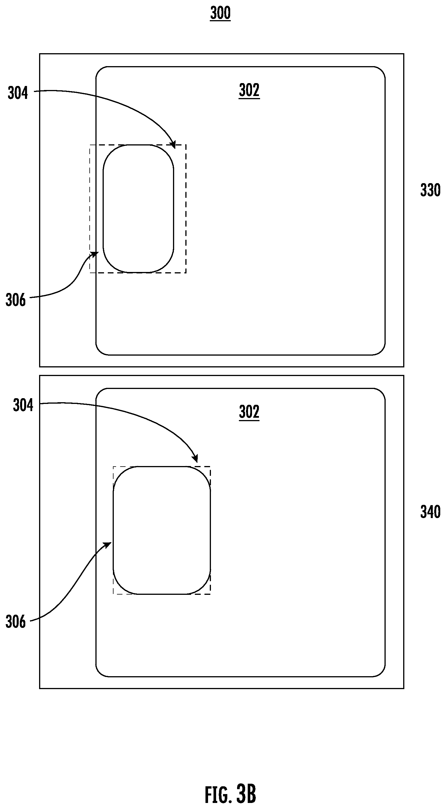 Patent US12366952 Figure 6 – Dynamic carousel interface