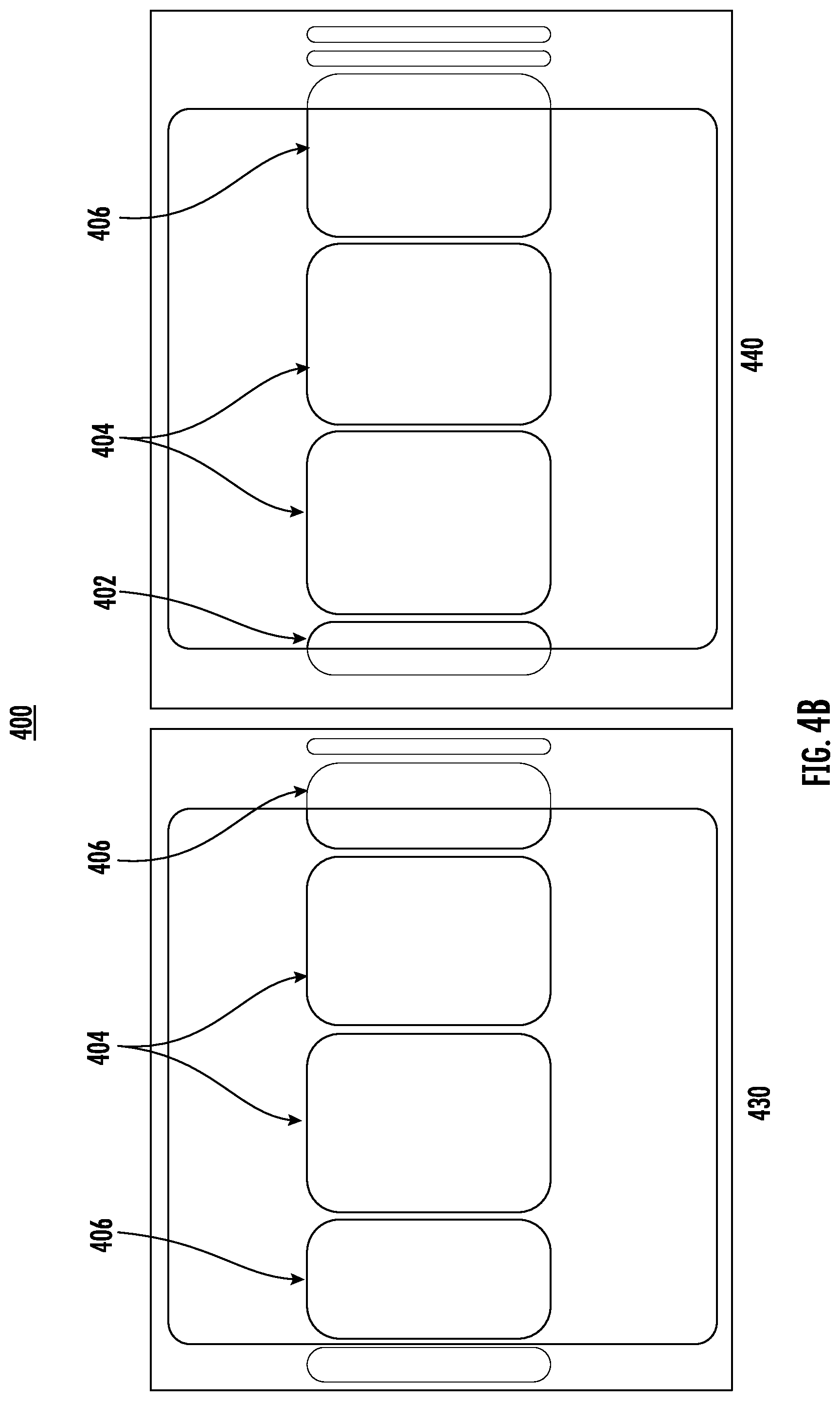Patent US12366952 Figure 8 – Dynamic carousel interface