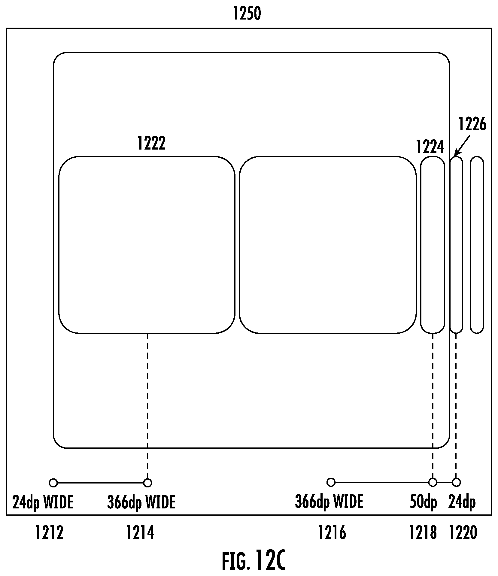 Patent US12366952 Figure 20 – Dynamic carousel interface