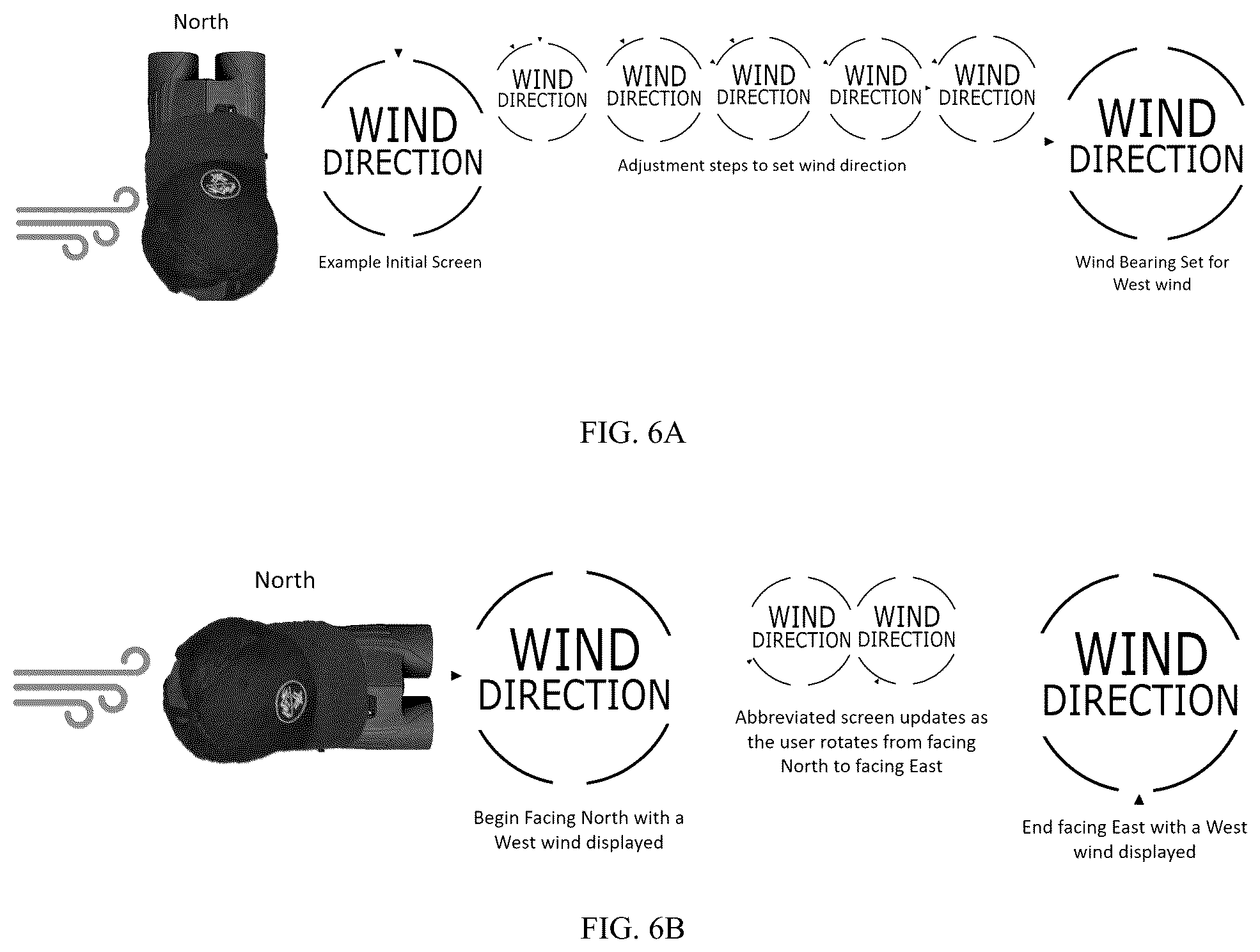 Patent US12366953 Figure 6 – User interface for viewing optic with wind direction capture