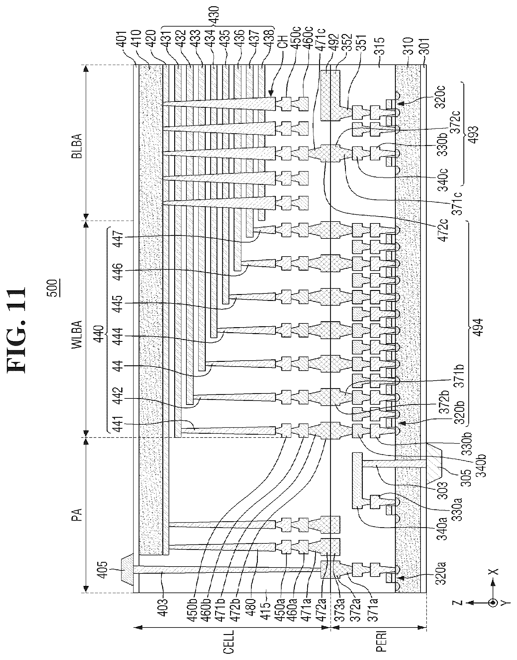 Patent US12366964 Figure 11 – Storage device operated by zone and data processing system including the same
