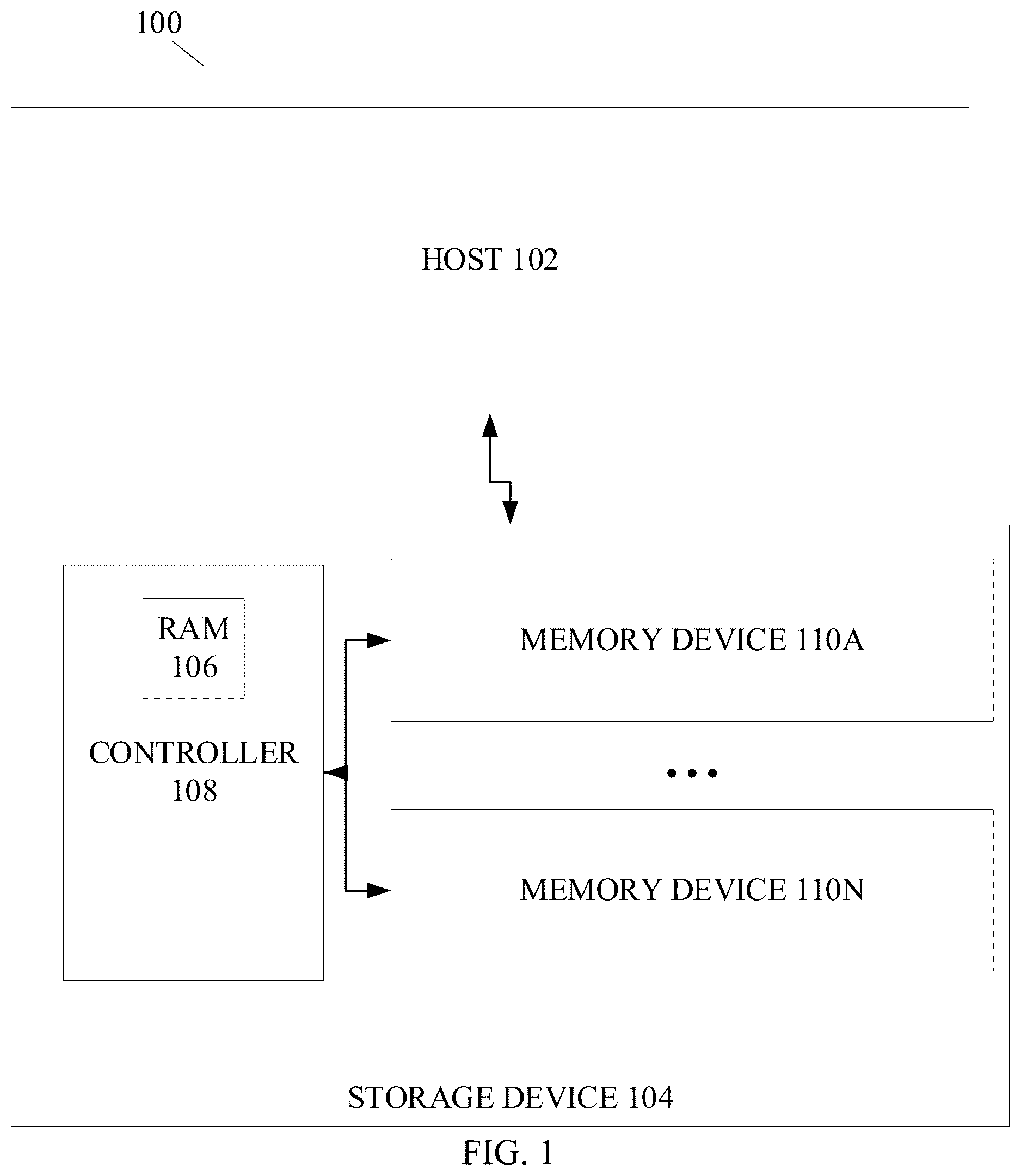 Patent US12366976 Figure 1 – Converting a solid-state drive operating in a first mode to another solid-state drive operating in a second mode