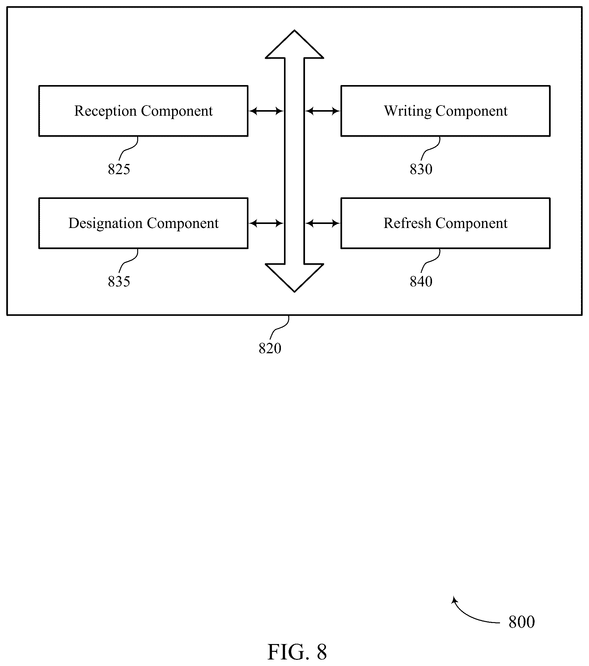 Patent US12366997 Figure 8 – Storing parity during refresh operations