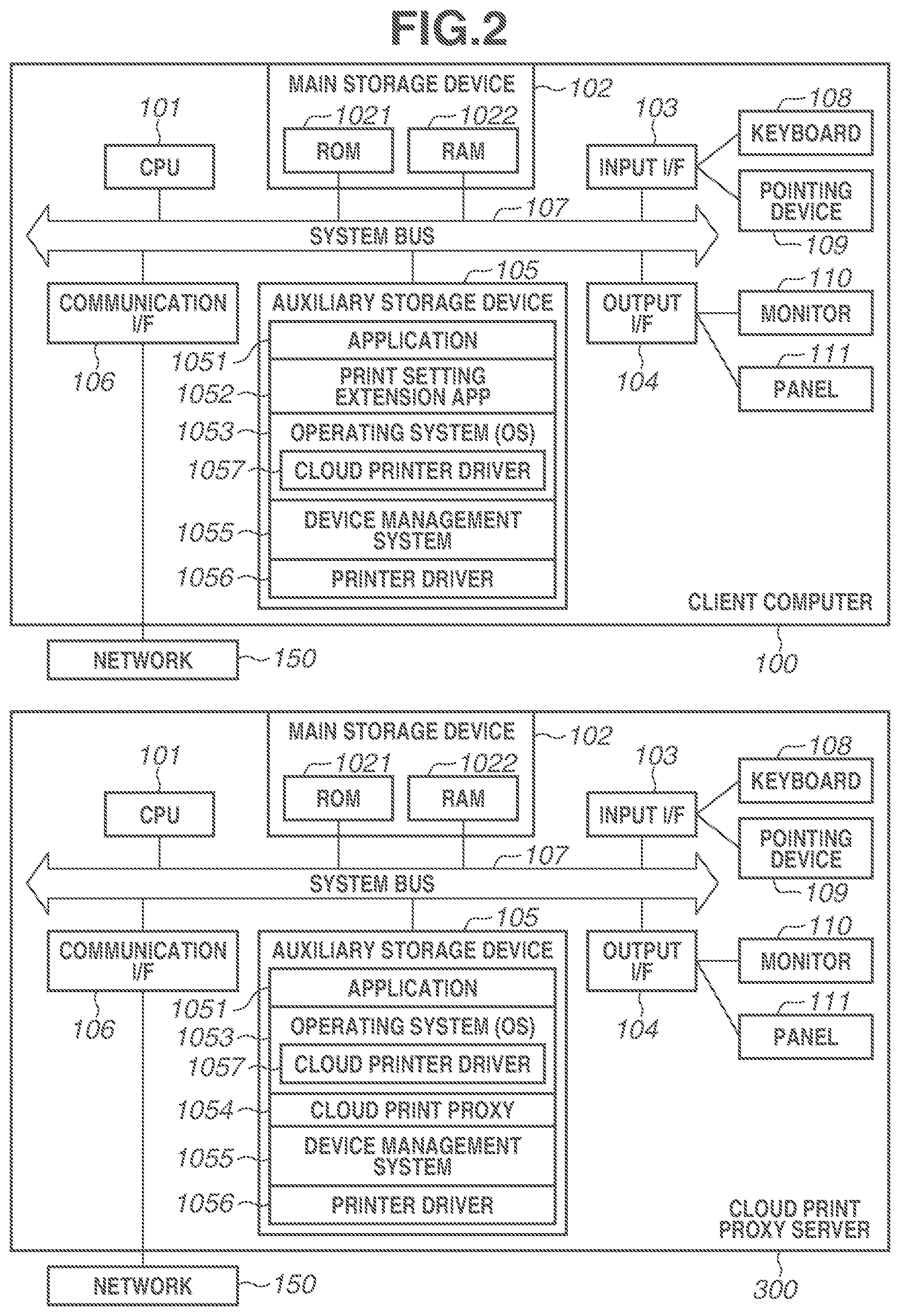 Patent US12367001 Figure 2 – Storage medium, computer, and method related to application for providing print setting screen