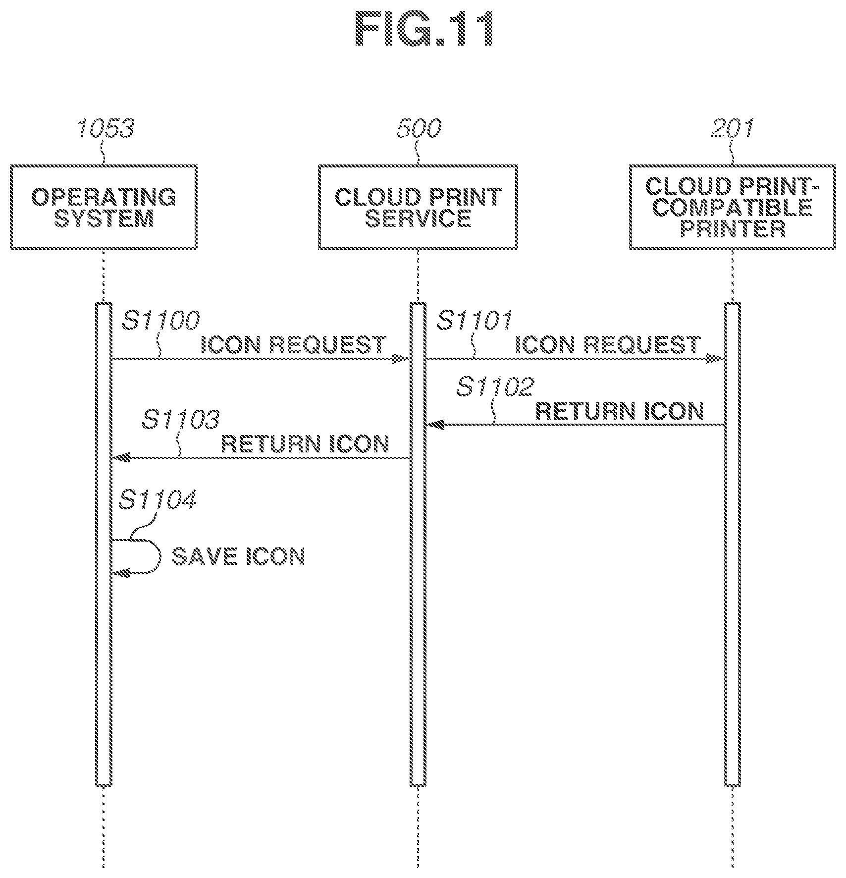 Patent US12367001 Figure 11 – Storage medium, computer, and method related to application for providing print setting screen