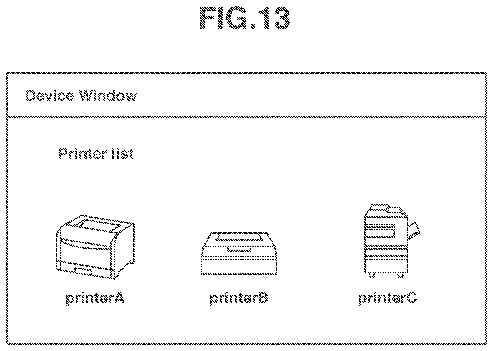 Patent US12367001 Figure 13 – Storage medium, computer, and method related to application for providing print setting screen