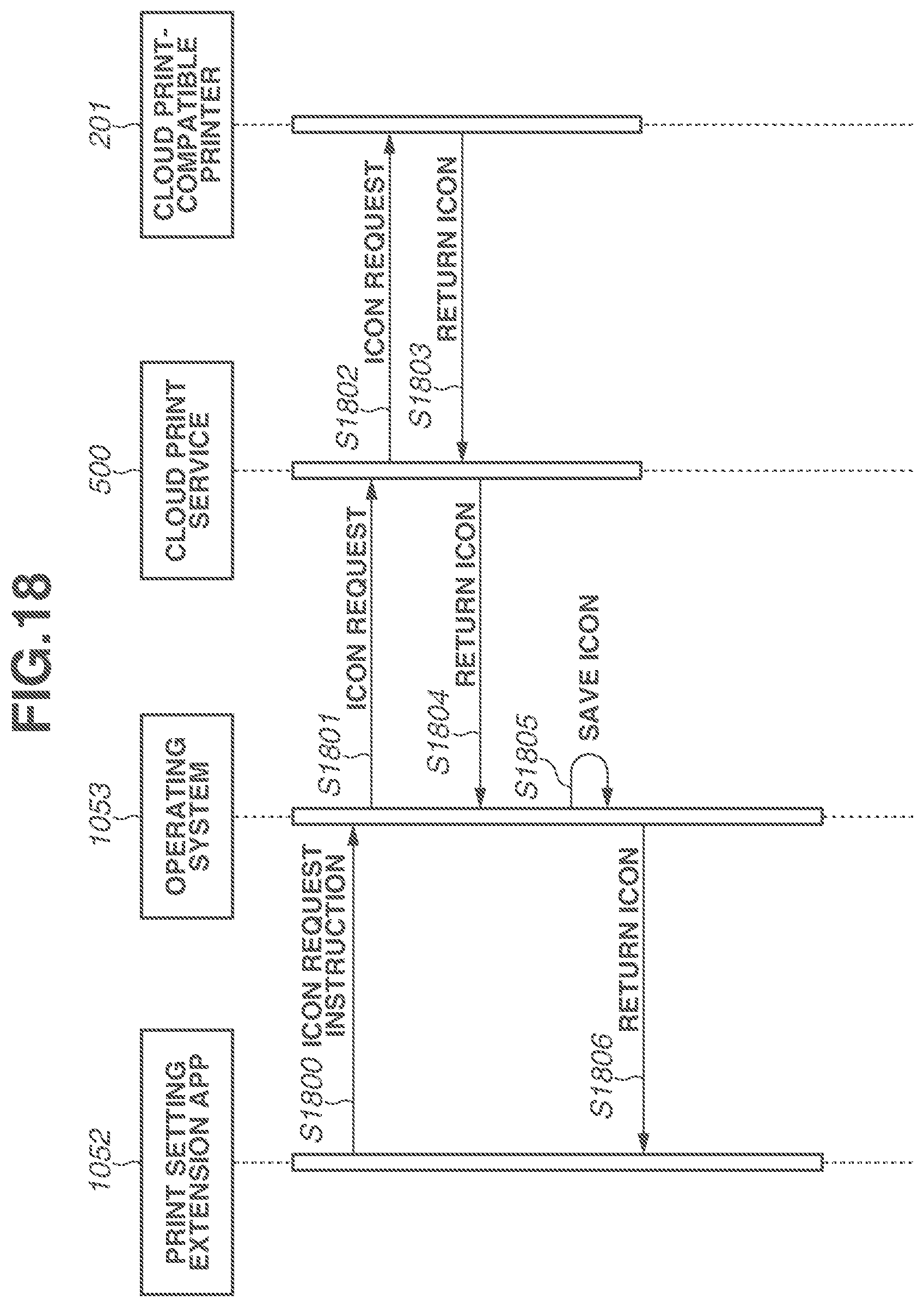 Patent US12367001 Figure 18 – Storage medium, computer, and method related to application for providing print setting screen