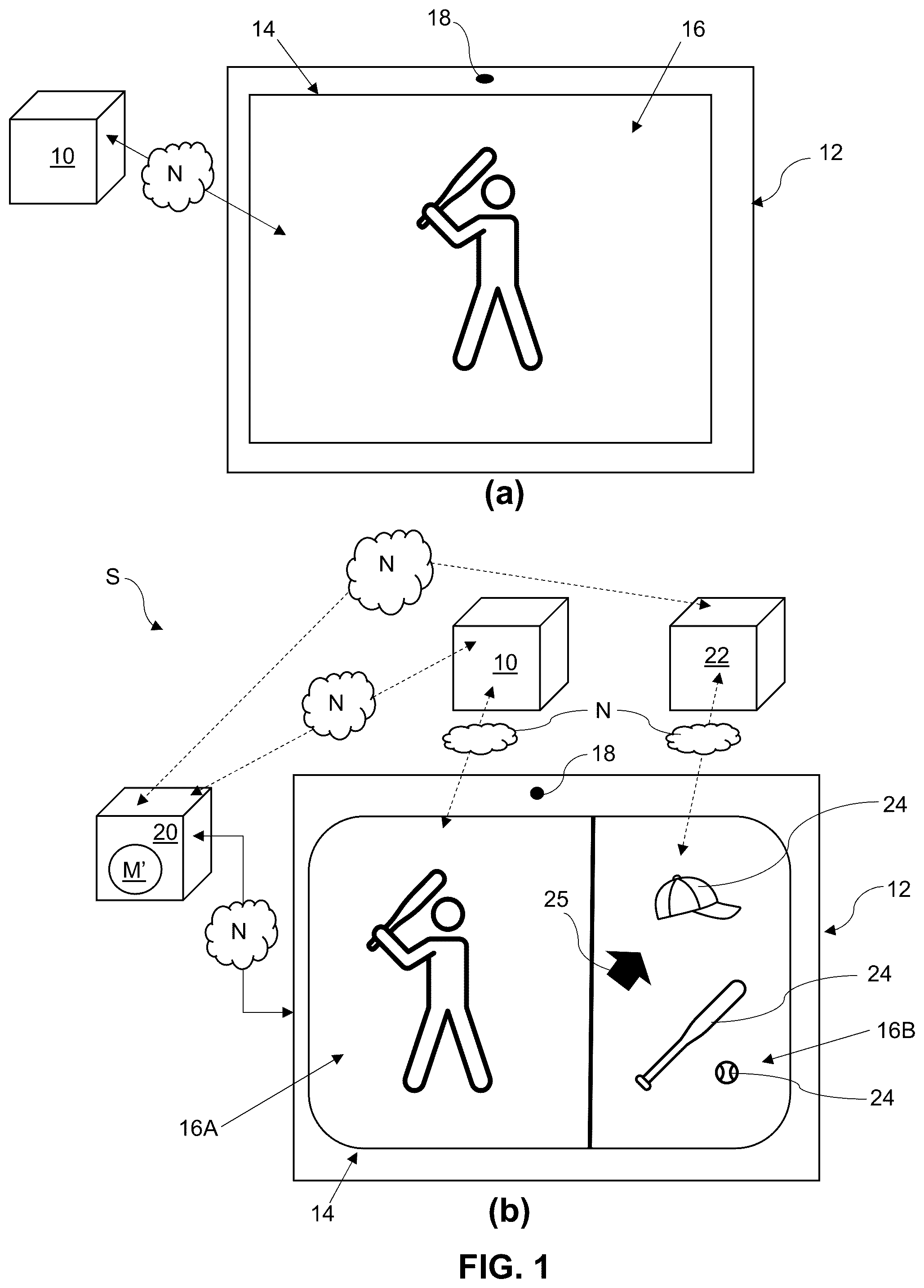 Patent US12367004 Figure 1 – System and method for simultaneously displaying multiple GUIs via the same display