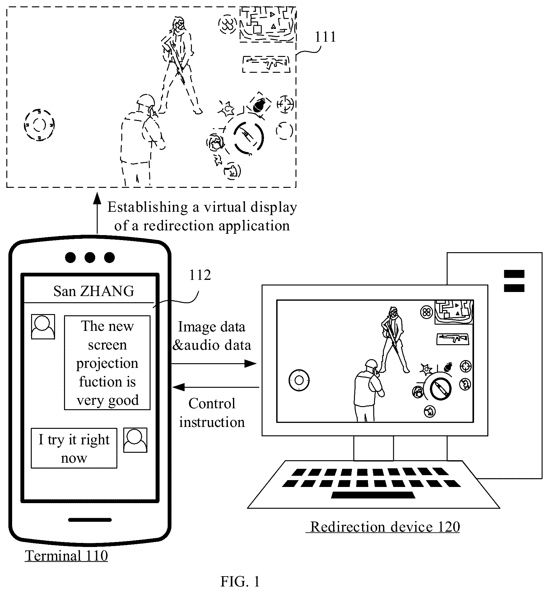 Patent US12367005 Figure 1 – Method for displaying application image, terminal, and non-transitory computer-readable storage medium