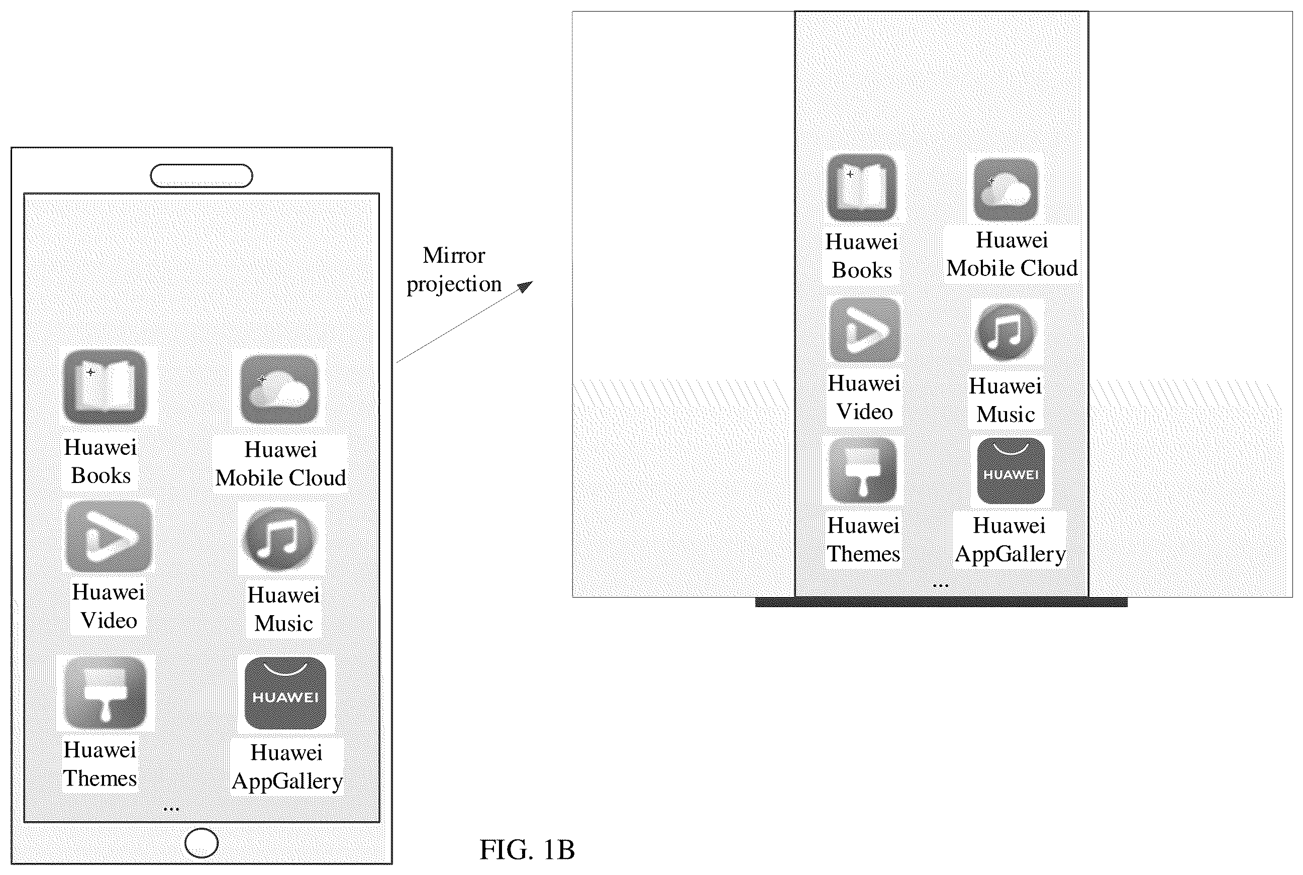 Patent US12367007 Figure 3 – First electronic device, second electronic device, and projection processing method