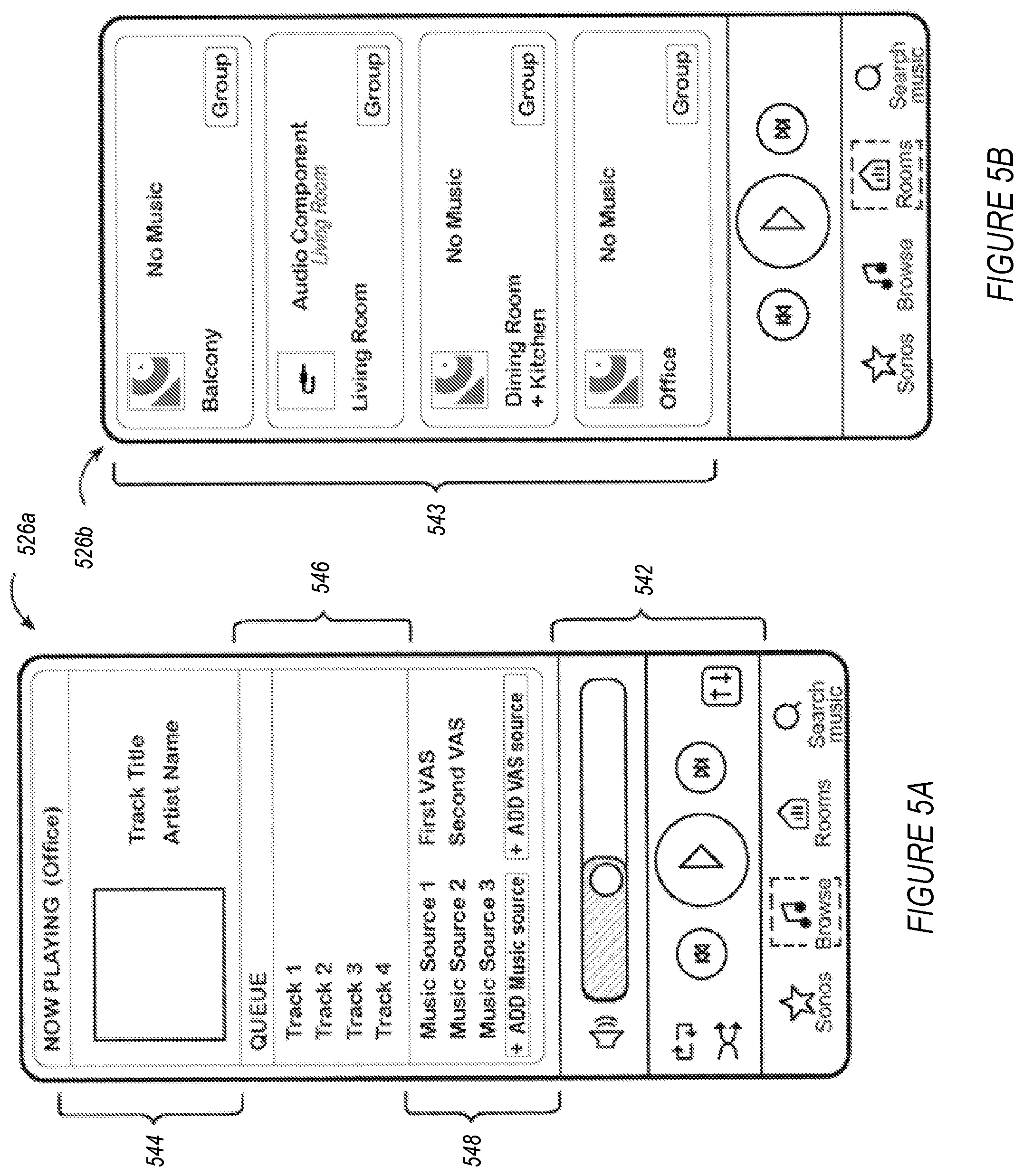 Patent US12367009 Figure 4 – Media playback system with virtual line-in