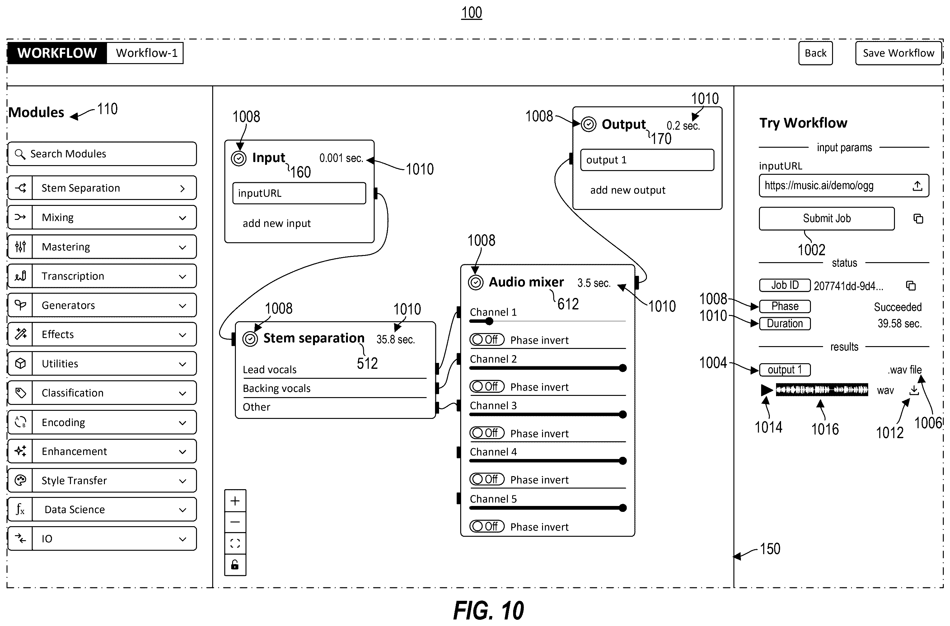 Patent US12367010 Figure 10 – Systems and methods for facilitating audio processing